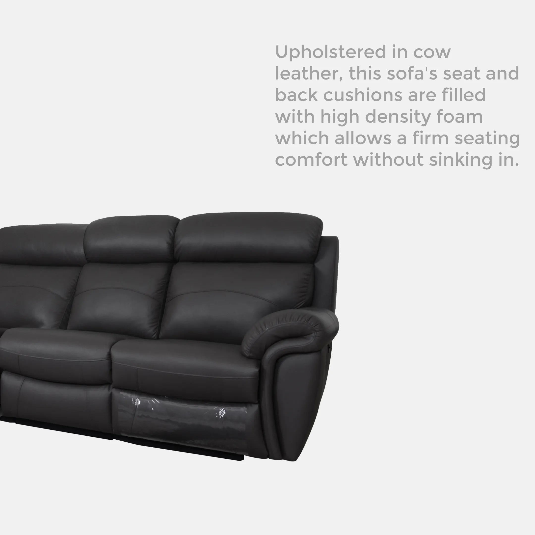 Goodnite Half Leather Sofa (ZL2622), 1 Seater Recliner/ 2 Seater Recliner/ 3 Seater Recliner/ 2+3 Seater Recliner, 5 Years Warranty