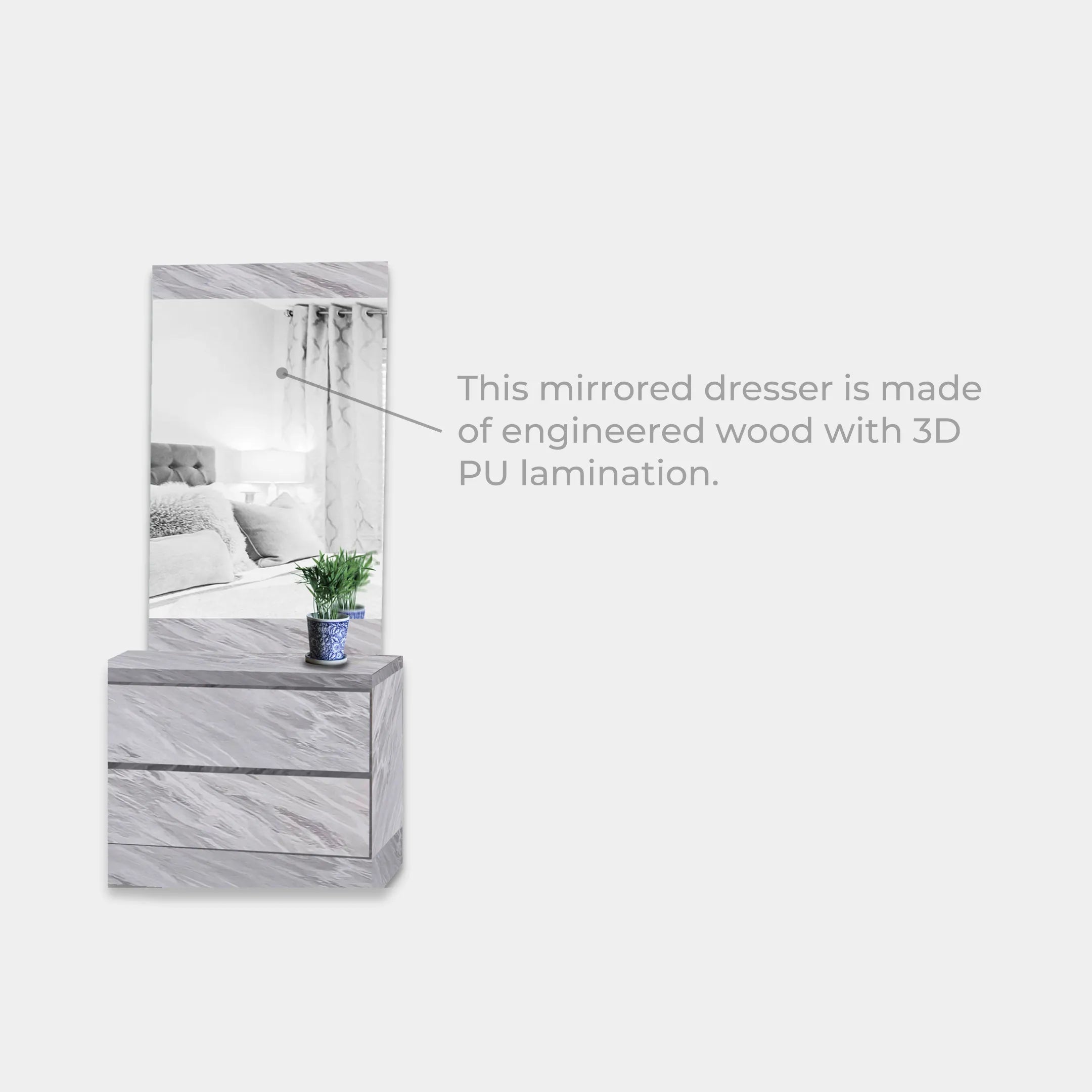 Goodnite Queen/ King Bedroom Set, Bedframe + Wardrobe + Dresser + Side Table (2023)