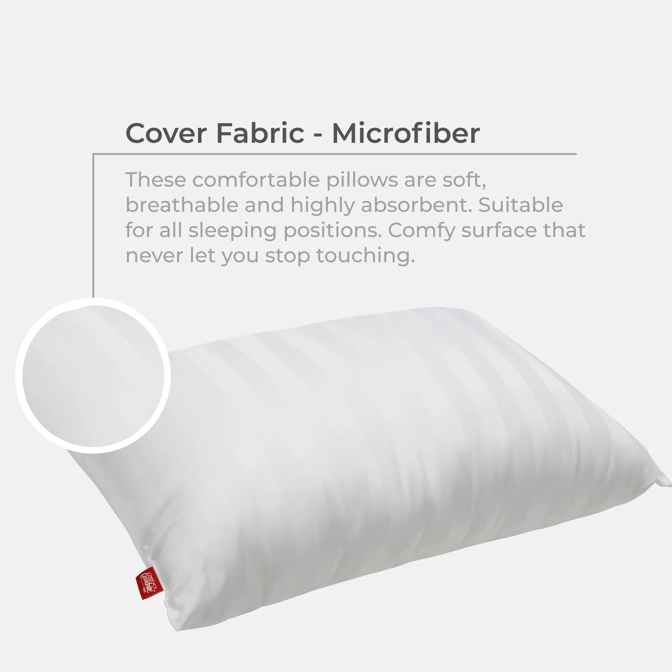 Goodnite Valentina Polyfiber Pillow  71cm x 46cm x 1kg