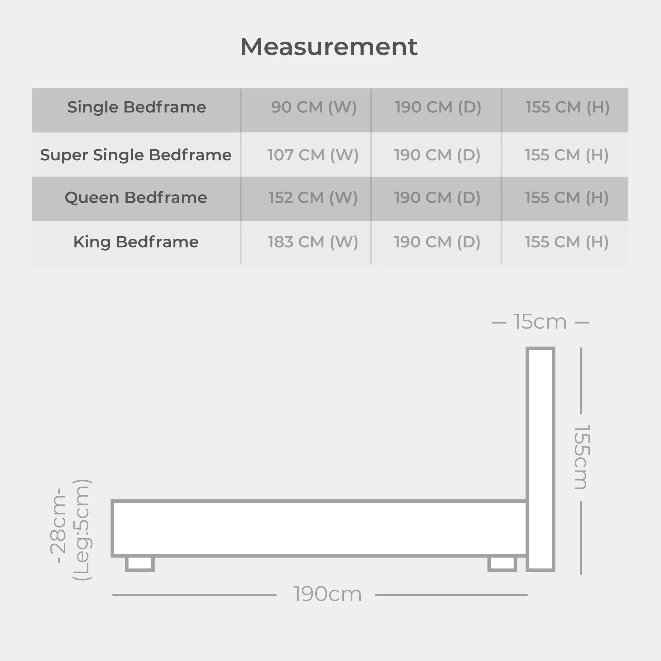 Goodnite CS9010 Bedframe (Queen/ King)