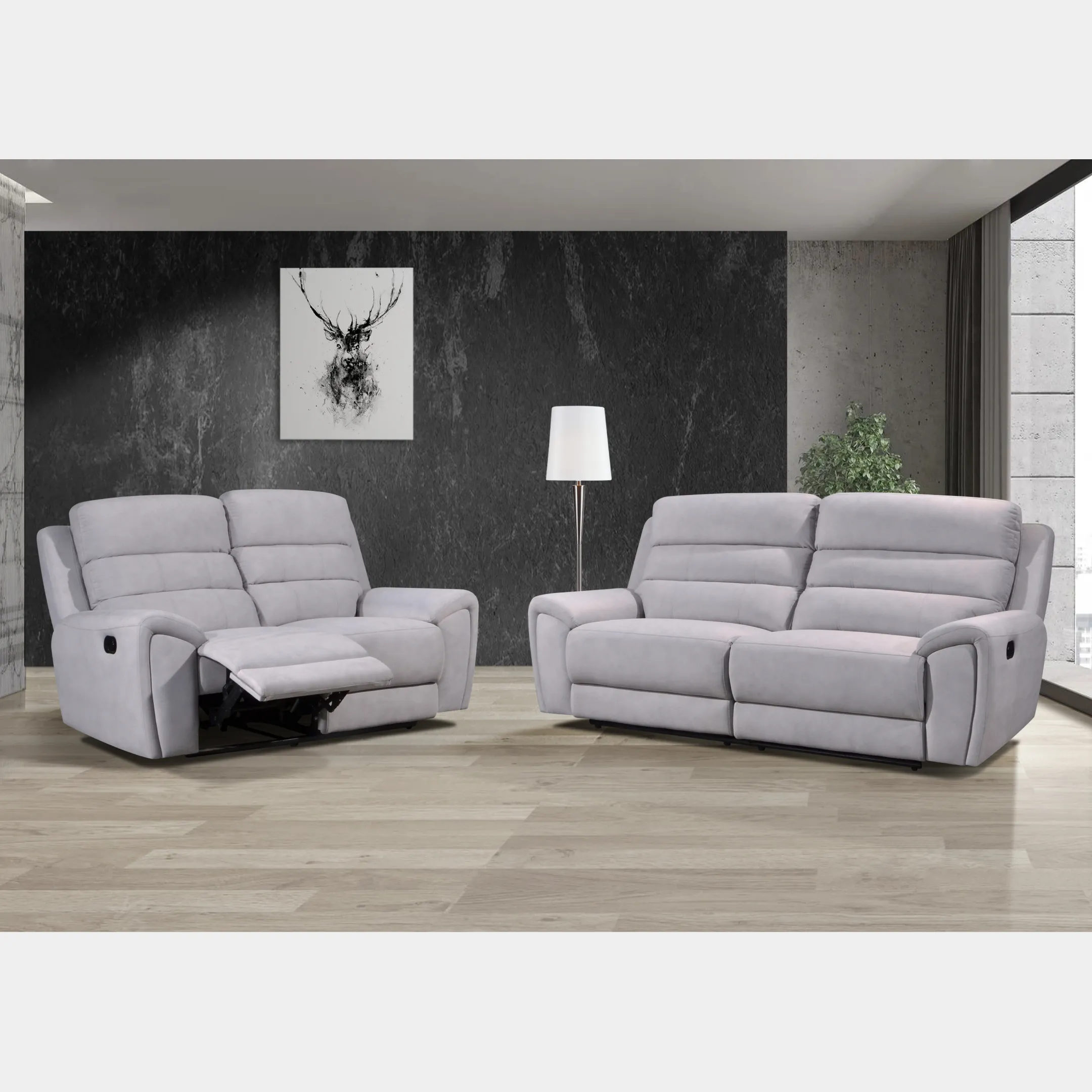 Goodnite Fabric Recliner Sofa (ML3744), 1 Seater Recliner/ 2 Seater Recliner/ 3 Seater Recliner/ 2RR+3RR Seater, 5 Years Warranty