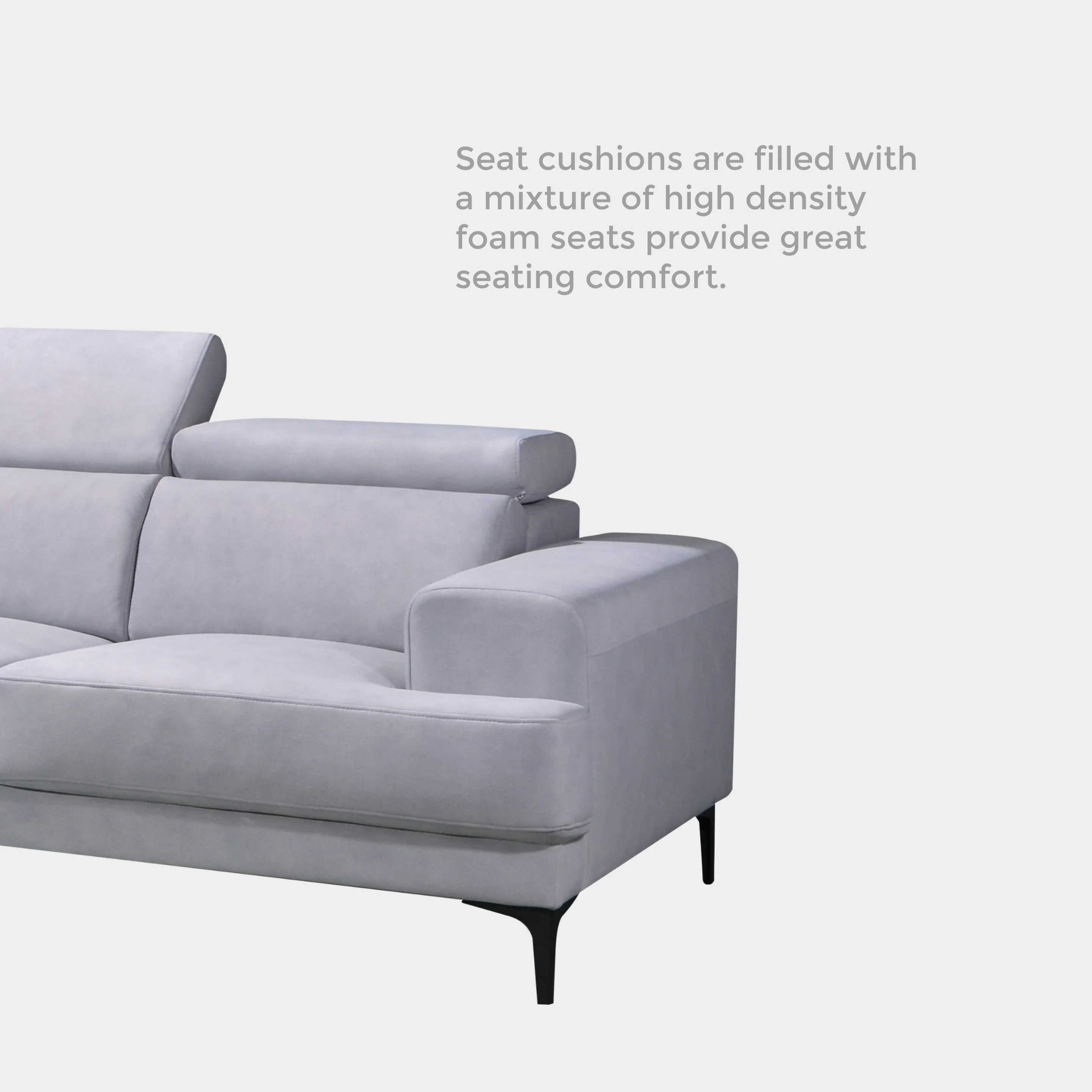 Goodnite Fabric L-Shape Sofa (SF5005G), 5 Years Warranty
