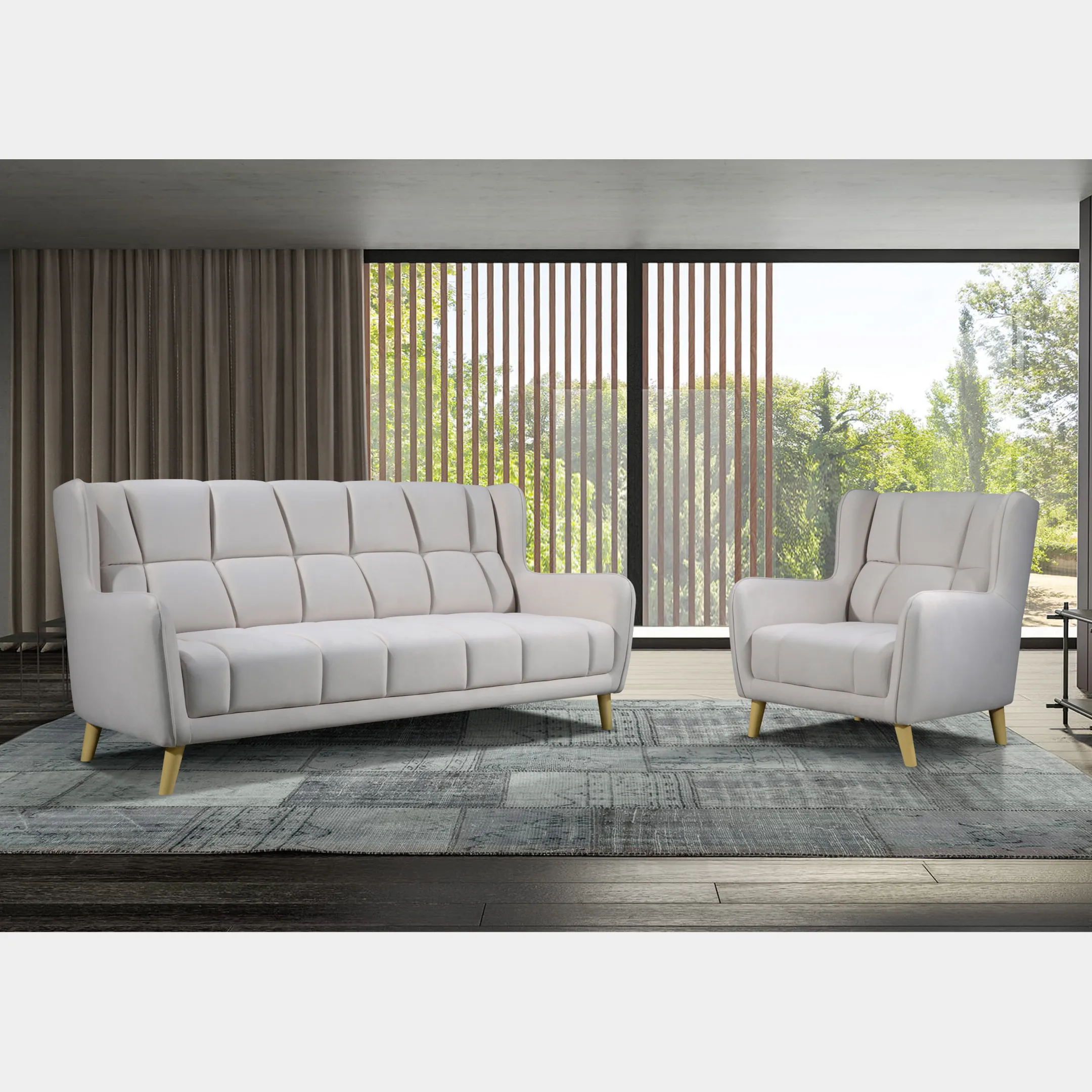 Goodnite Fabric Sofa (ML3722), 1 Seater/ 2 Seater/ 3 Seater/ 1+3 Seater, 5 Years Warranty