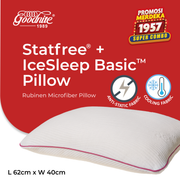 Goodnite Statfree® Cooling Rubinen Microfiber Pillow 62cm x 40cm x 1.33kg