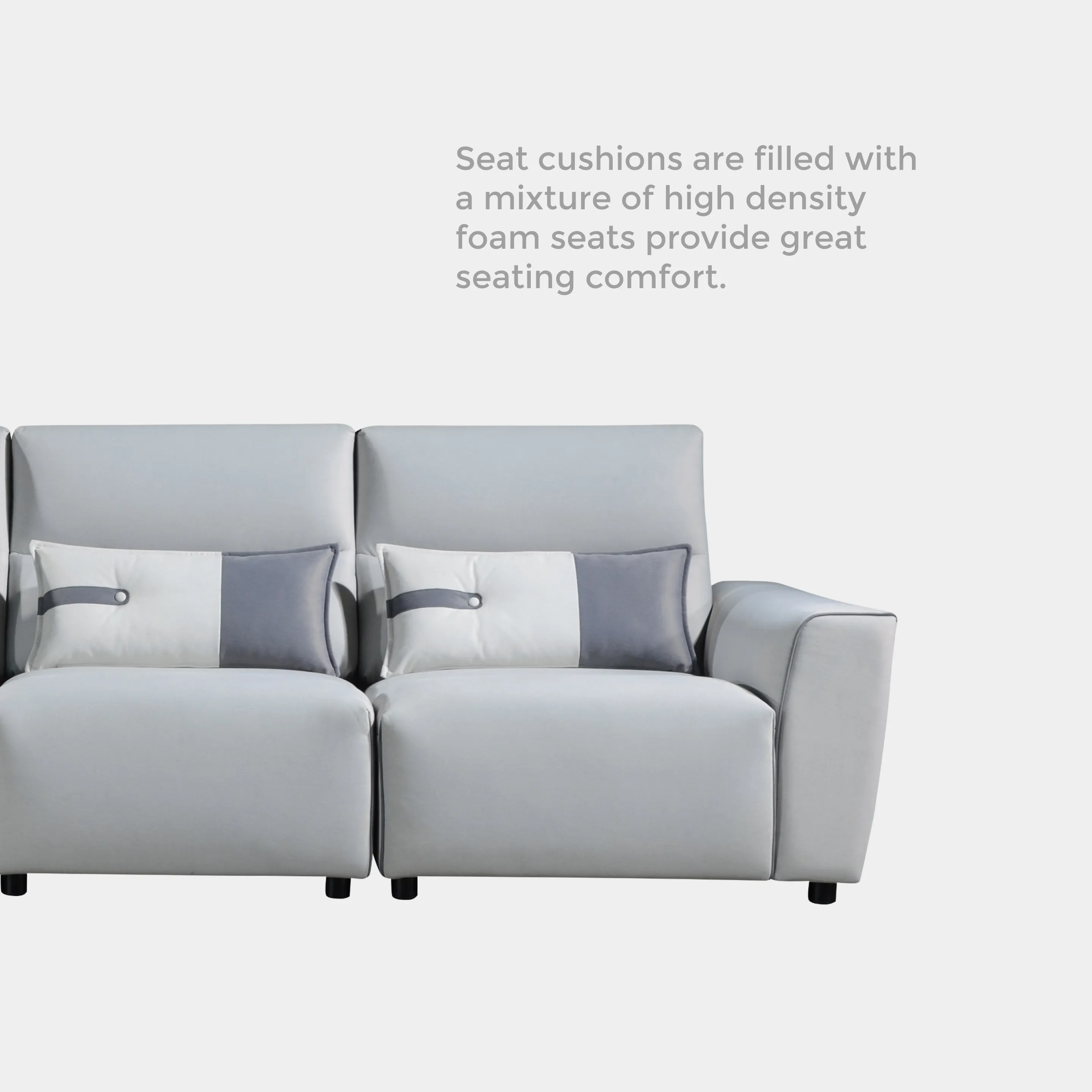 Goodnite Fabric L-Shape Sofa (ML9002), 5 Years Warranty
