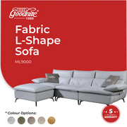 Goodnite Fabric Sofa (ML9000), 1 Seater/ 2 Seater/ 3 Seater/ 1+3 Seater, 5 Years Warranty