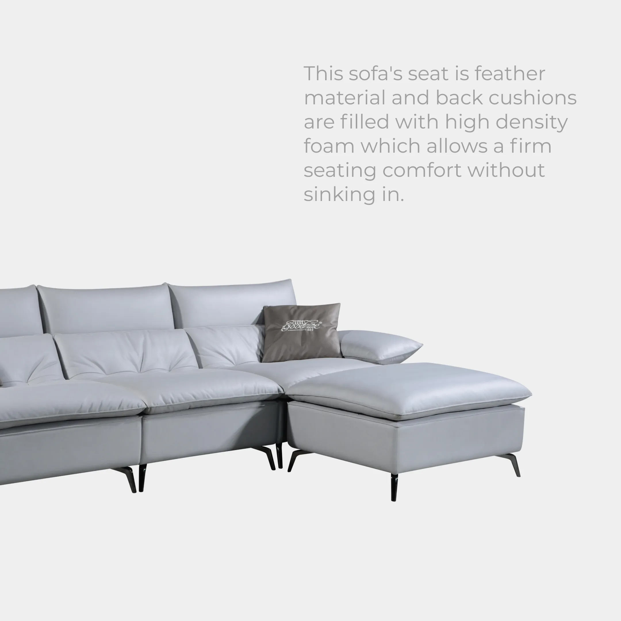 Goodnite Fabric Sofa (ML9000), 1 Seater/ 2 Seater/ 3 Seater/ 1+3 Seater, 5 Years Warranty