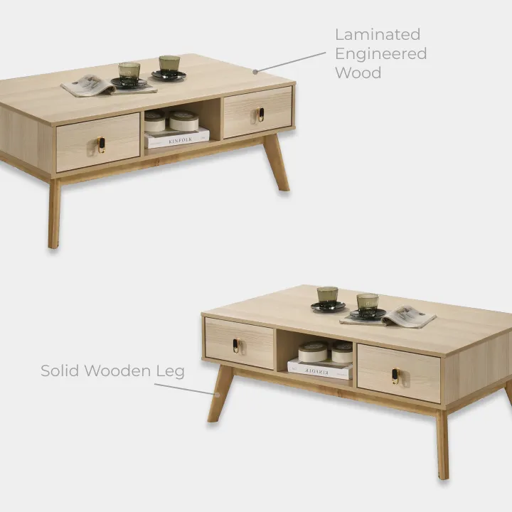 Goodnite Living Set (SATV615207+SACT615208), 6Ft TV Cabinet/ Coffee Table