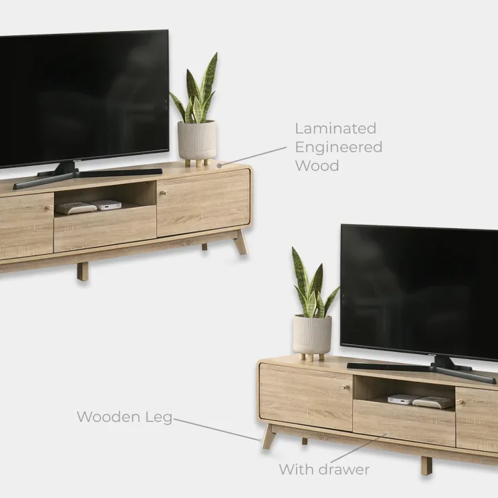 Goodnite Living Set (SATV63190+SACT63191), 6Ft TV Cabinet/ Coffee Table