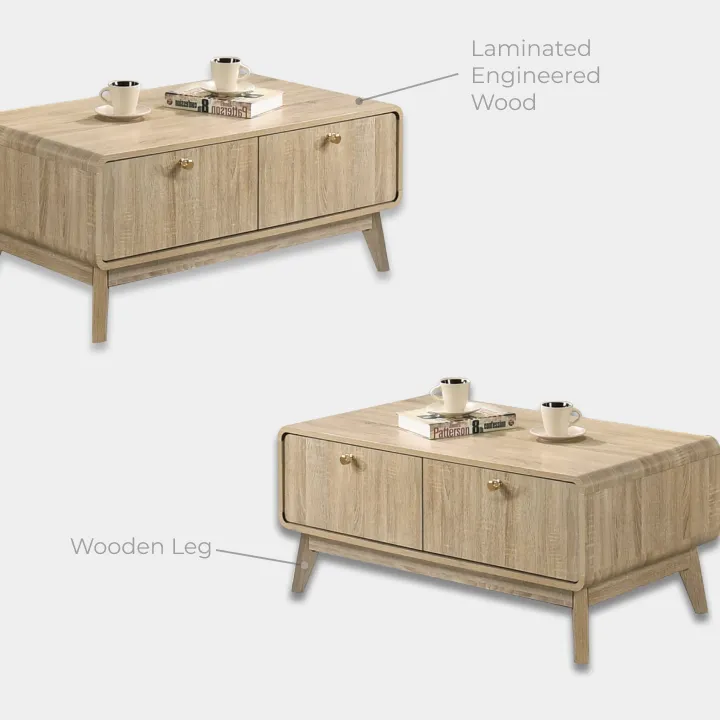 Goodnite Living Set (SATV63190+SACT63191), 6Ft TV Cabinet/ Coffee Table