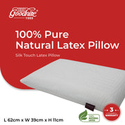 Goodnite Silk Touch Latex Pillow 62cm x 39cm x 11cm