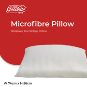 Goodnite Hoteluxe Microfiber Pillow 74cm x 56cm x 1.6kg (Hotel Pillow)
