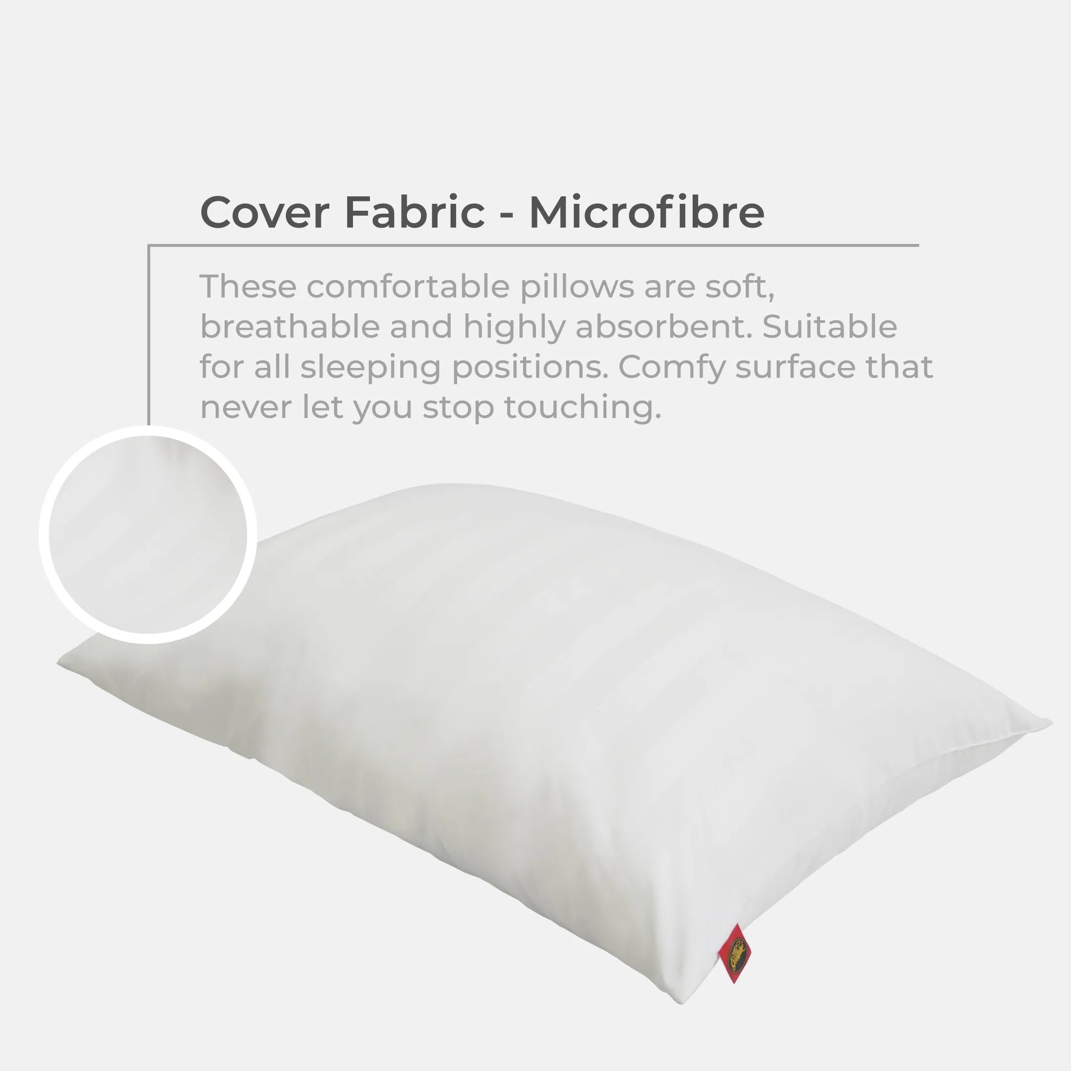 Goodnite Hoteluxe Microfiber Pillow 74cm x 56cm x 1.6kg (Hotel Pillow)