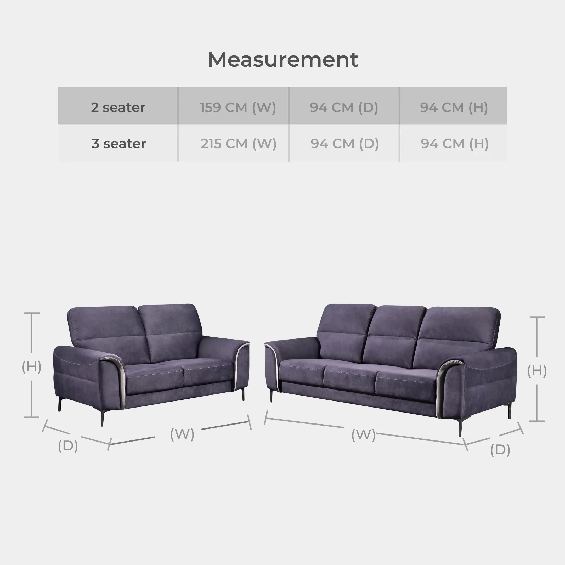 Goodnite Fabric Sofa (906),1 Seater/ 2 Seater/ 3 Seater/ 2+3 Seater/ 5 Years Warranty