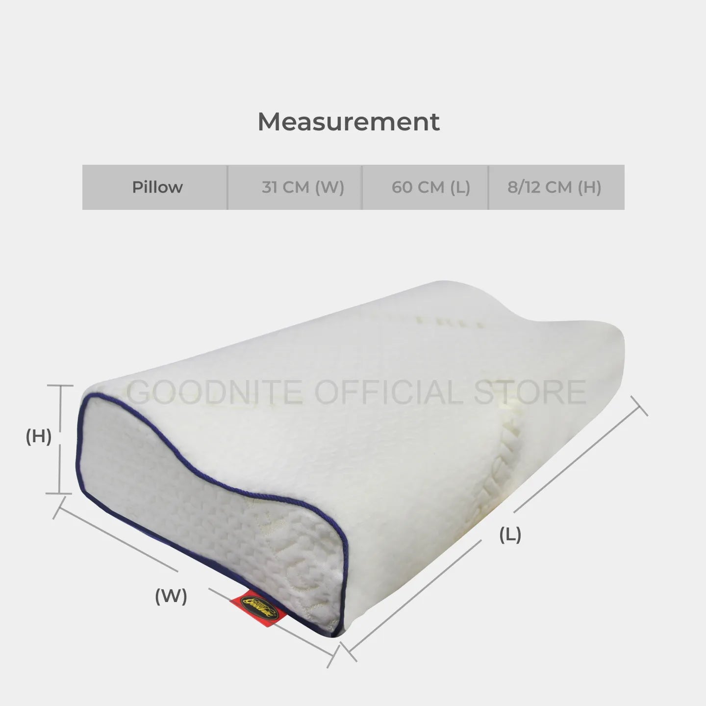 Goodnite Statfree® Memofoam Pillow (Premium Memory Foam)