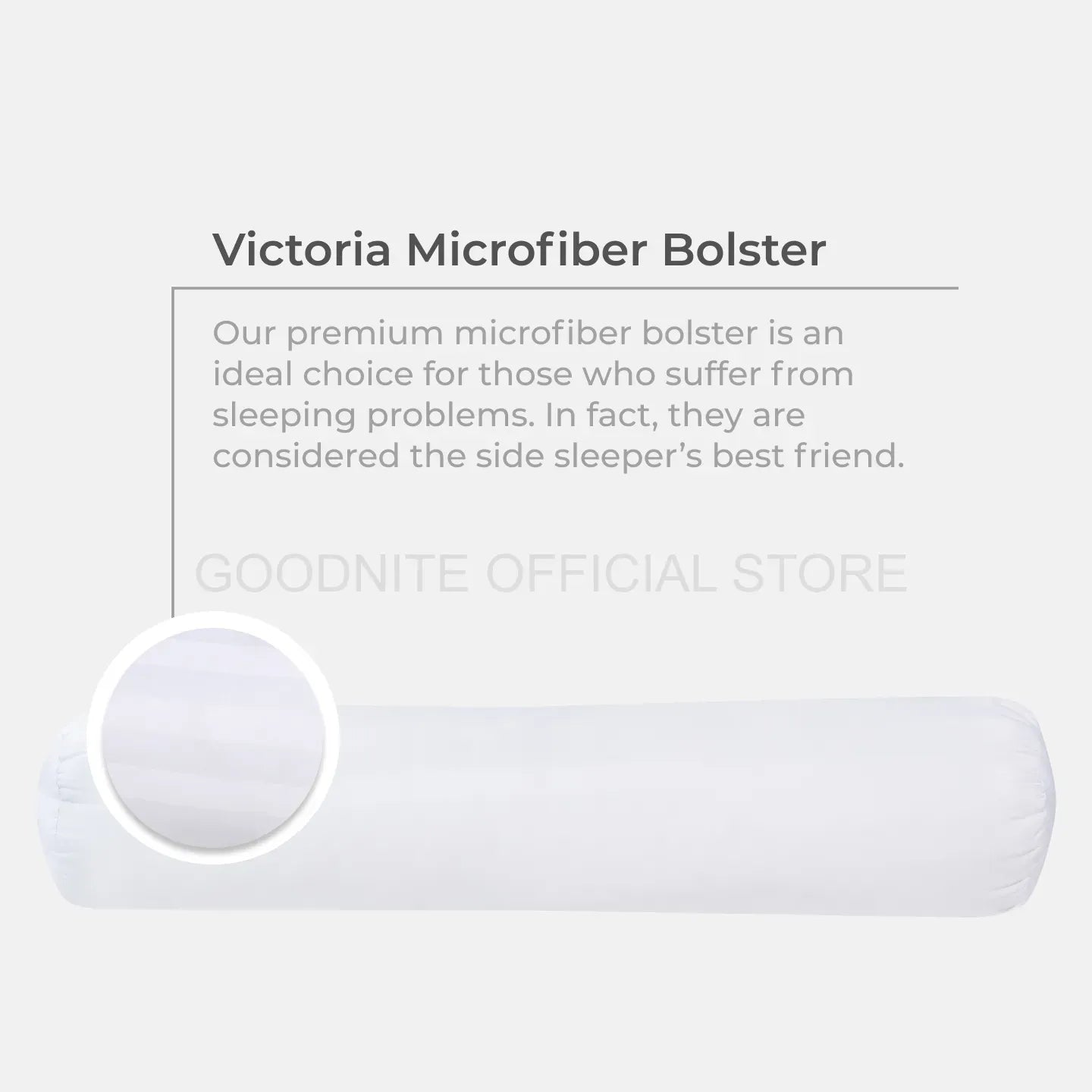 Goodnite Victoria Microfiber Bolster (100% Microfiber)