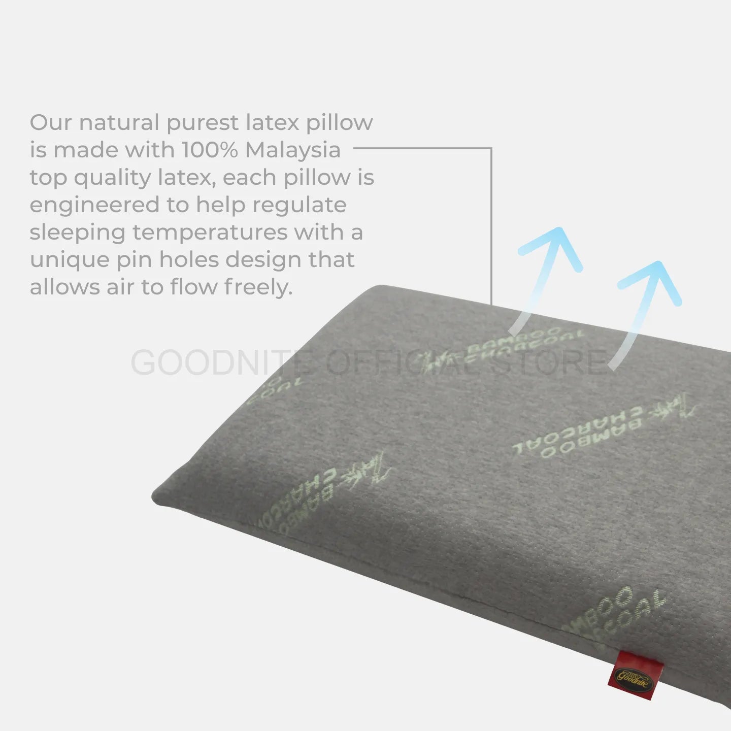 Goodnite Organic Latex Pillow (100% Natural Latex)