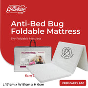 Goodnite Sky Foldable Mattress (2.5 Inch), Removable Zip Cover