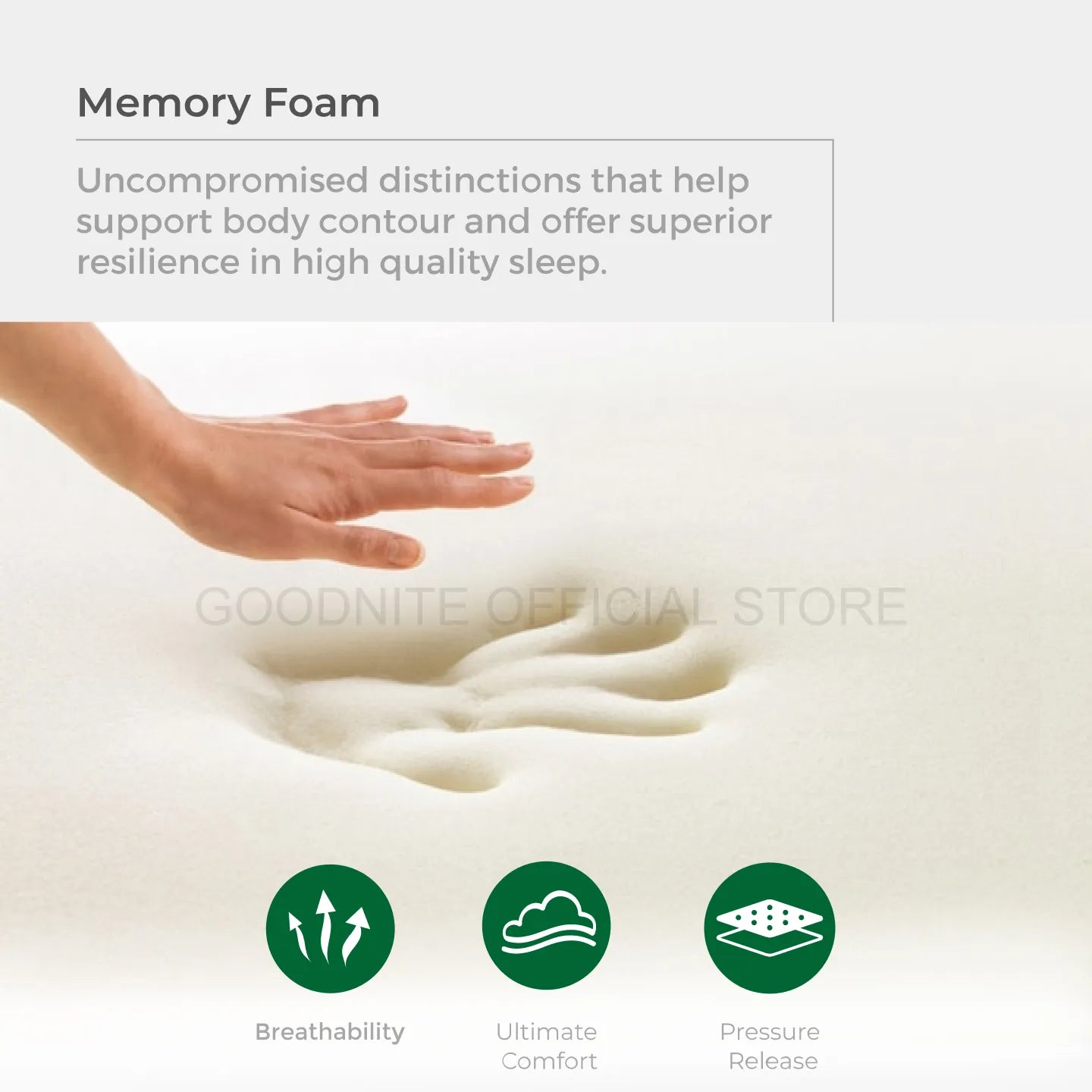 Goodnite Statfree® Memory Foam Topper (Queen/ King)