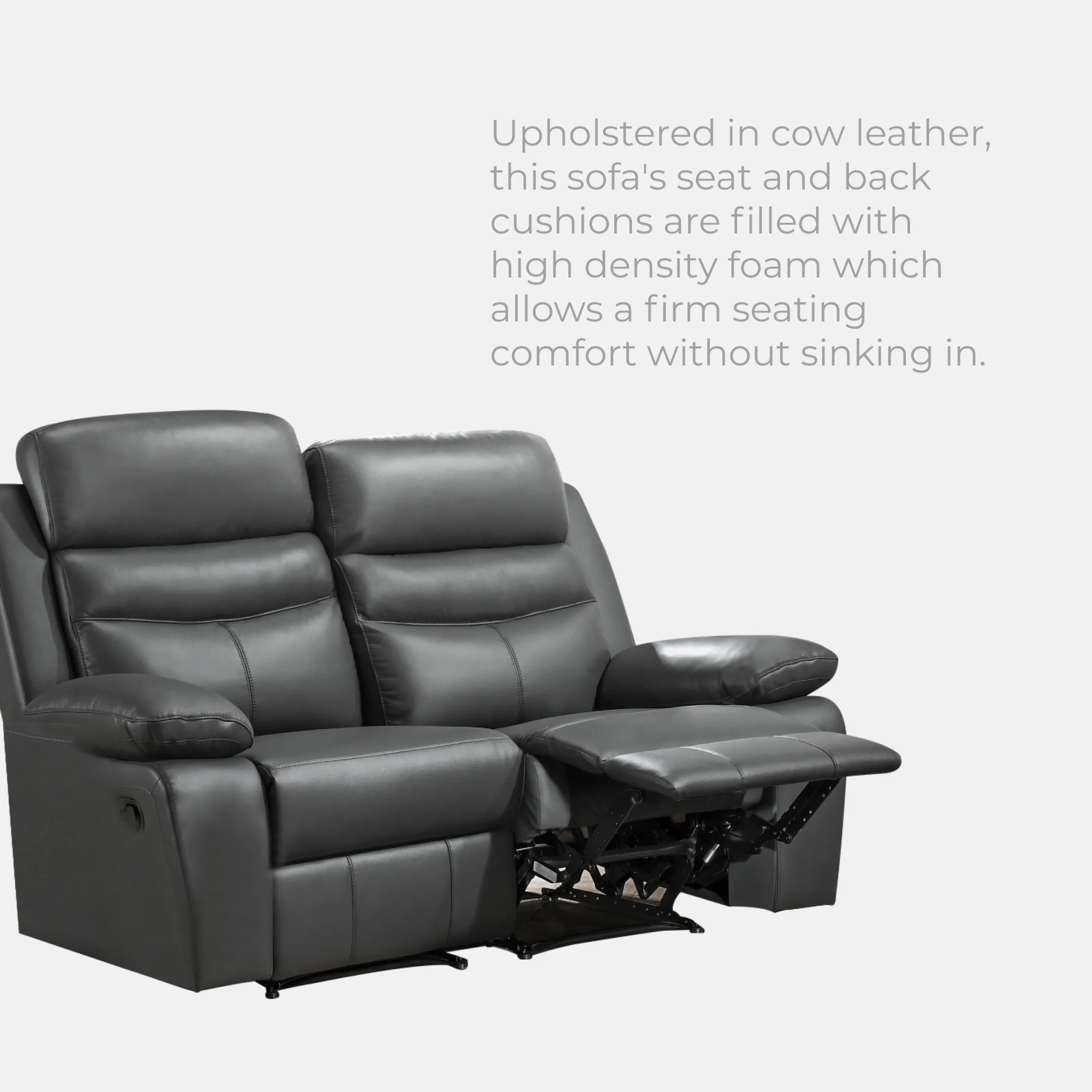Goodnite Half Leather Recliner Sofa (CCNI 1266), 1 Seater Recliner/ 2 Seater Recliner/ 3 Seater Recliner/ 2+3 Seater Recliner, 3 Years Warranty