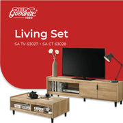 Goodnite 6Ft TV Cabinet + Coffee Table Set (PVC Leg)