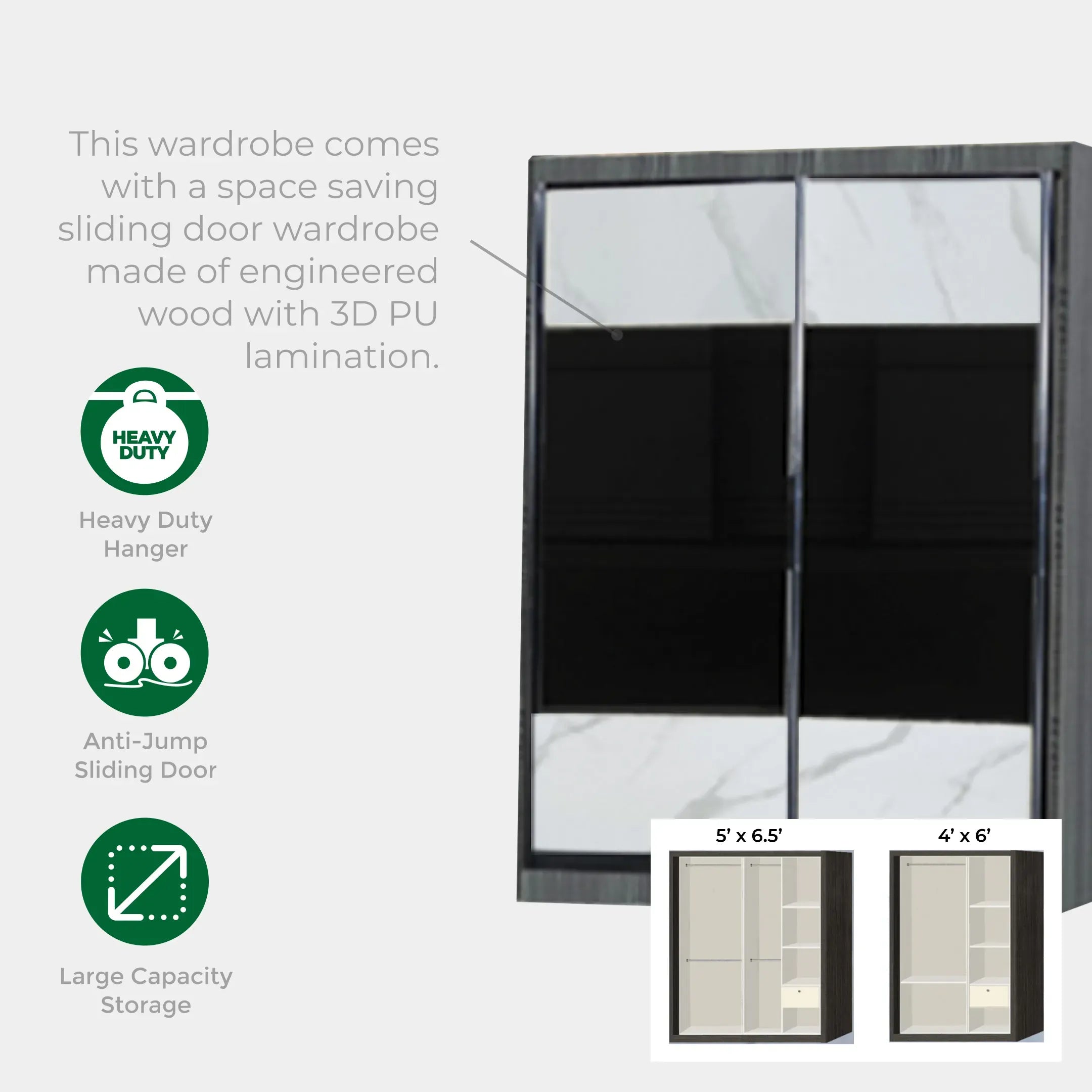 5ft x 6.5ft Wardrobe (CL14/18/19)