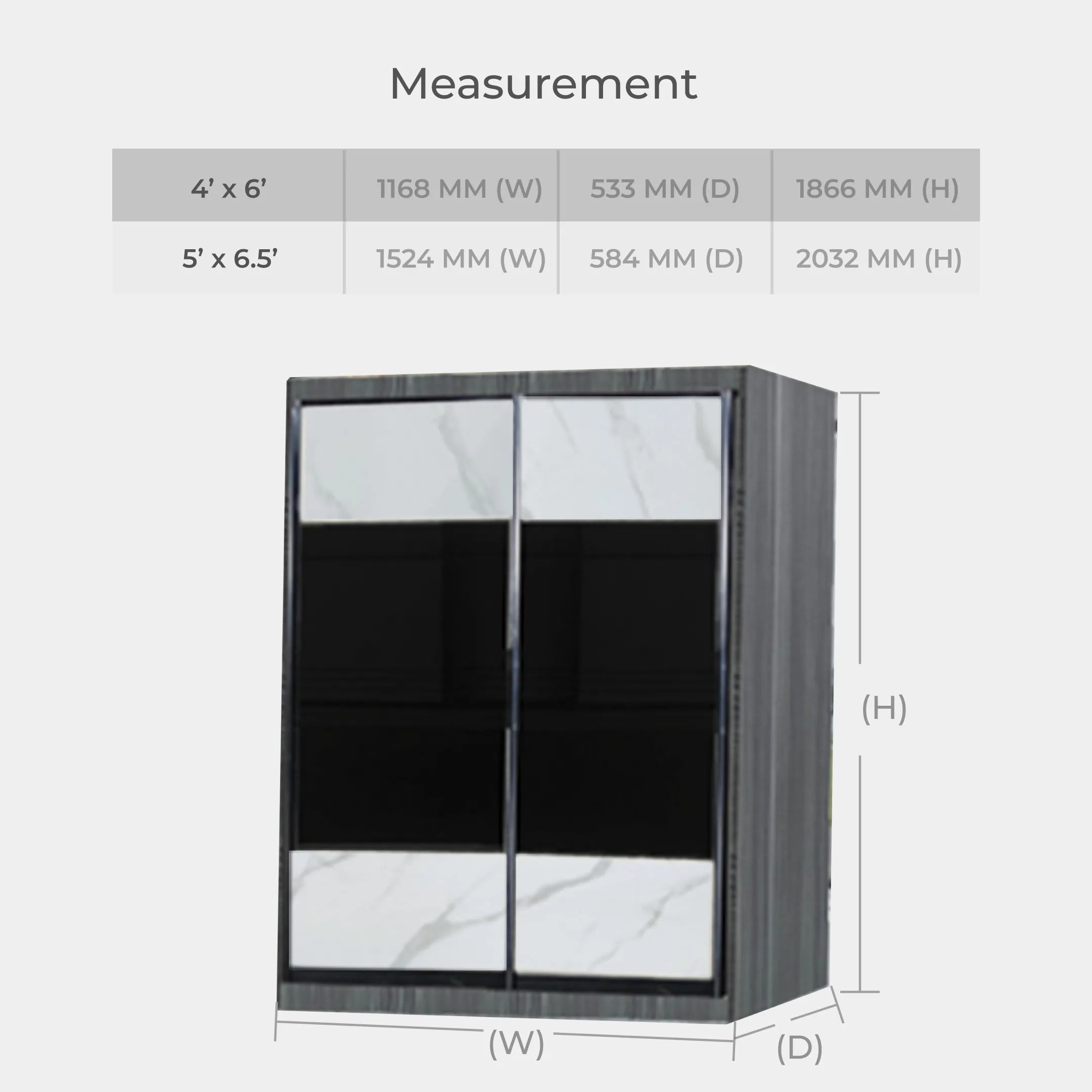 5ft x 6.5ft Wardrobe (CL14/18/19)
