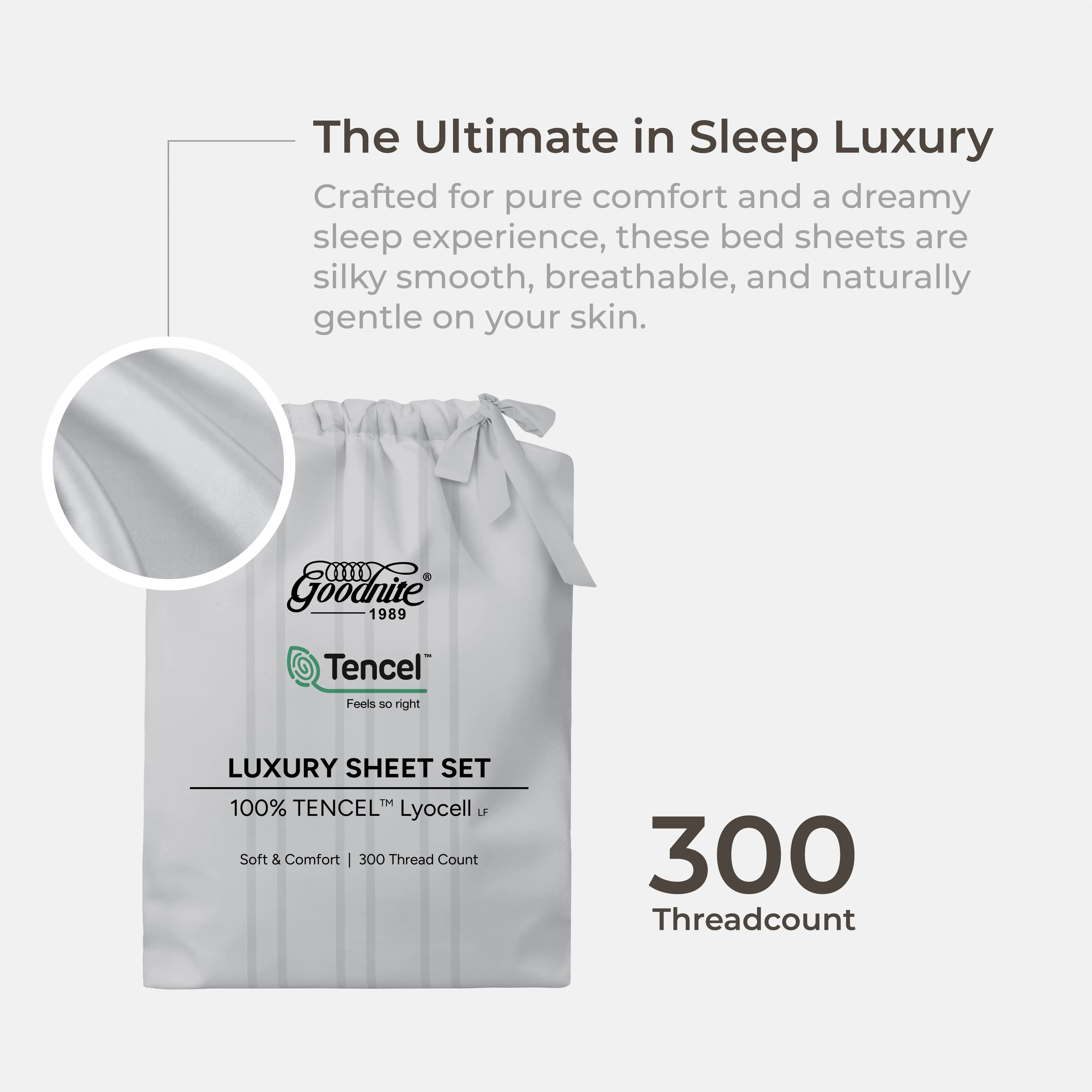 Bedsheet Set 100% Tencel Jacquard (Single/ Super Single/ Queen/ King)