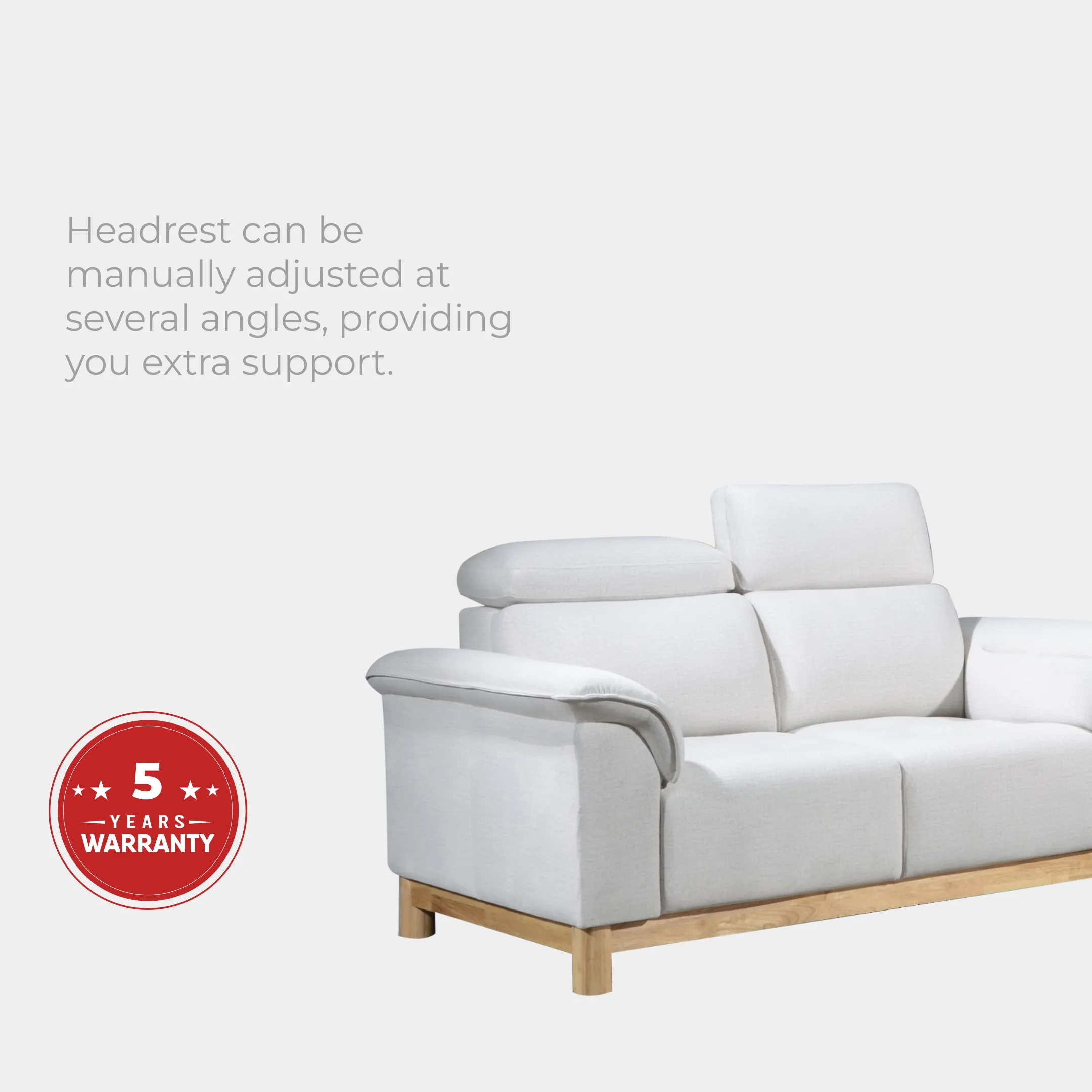 Goodnite Muji Sofa (M1345),  1 Seater/ 2 Seater/ 3 Seater/ 2+3 Seater/ 5 Years Warranty