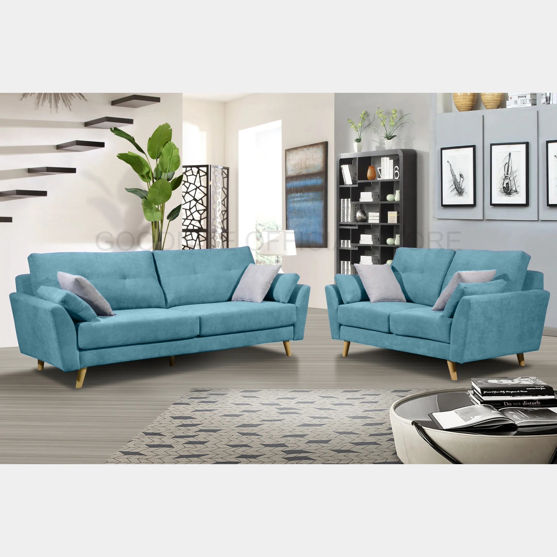 Goodnite Fabric Sofa (ML3704), 1 Seater/ 2 Seater/ 3 Seater/ 2+3 Seater/ 5 Years Warranty
