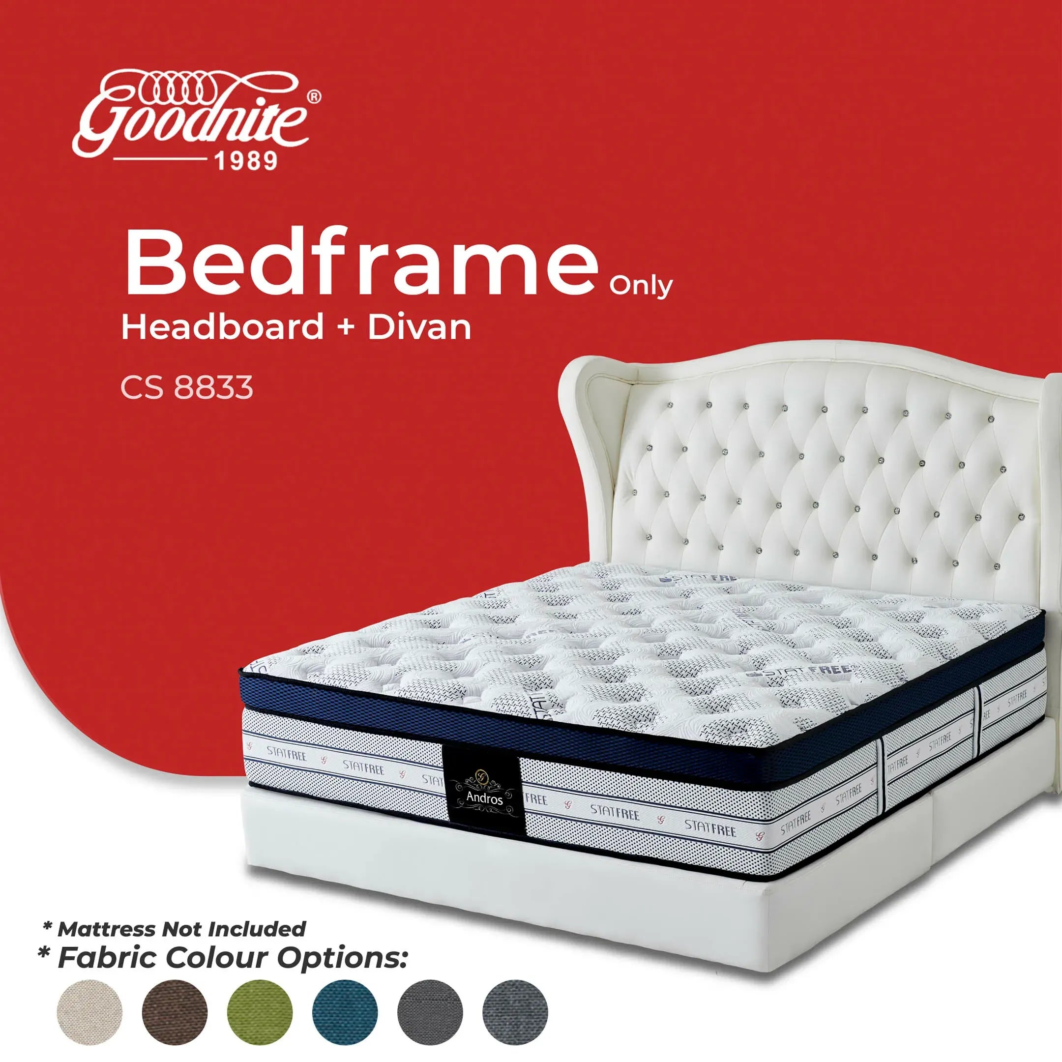 Goodnite CS8833 Bedframe (Single/ Super Single/ Queen/ King)