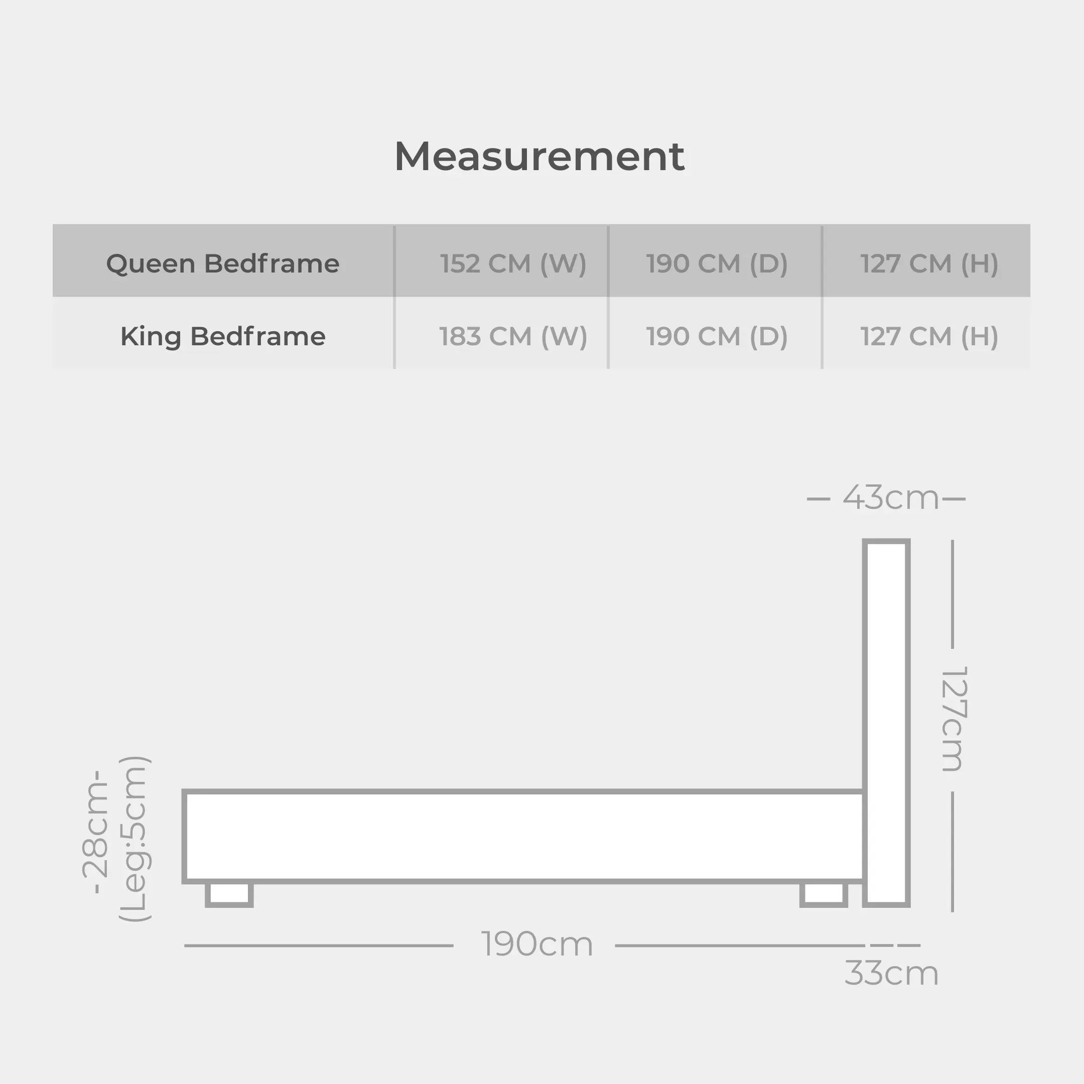 Goodnite CS8899 Bedframe (Queen/ King)