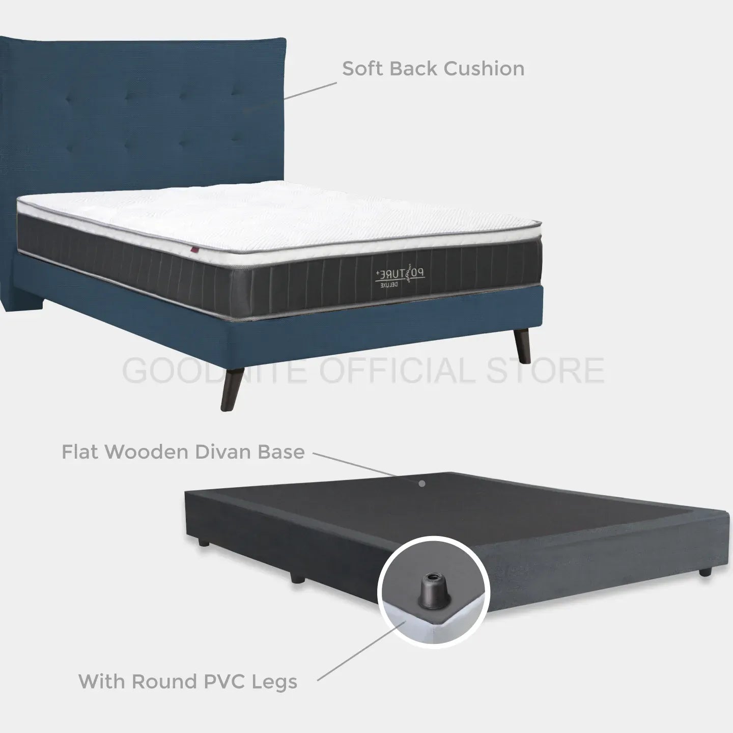 Goodnite AK102 Bedframe (Single/ Super Single/ Queen/ King)