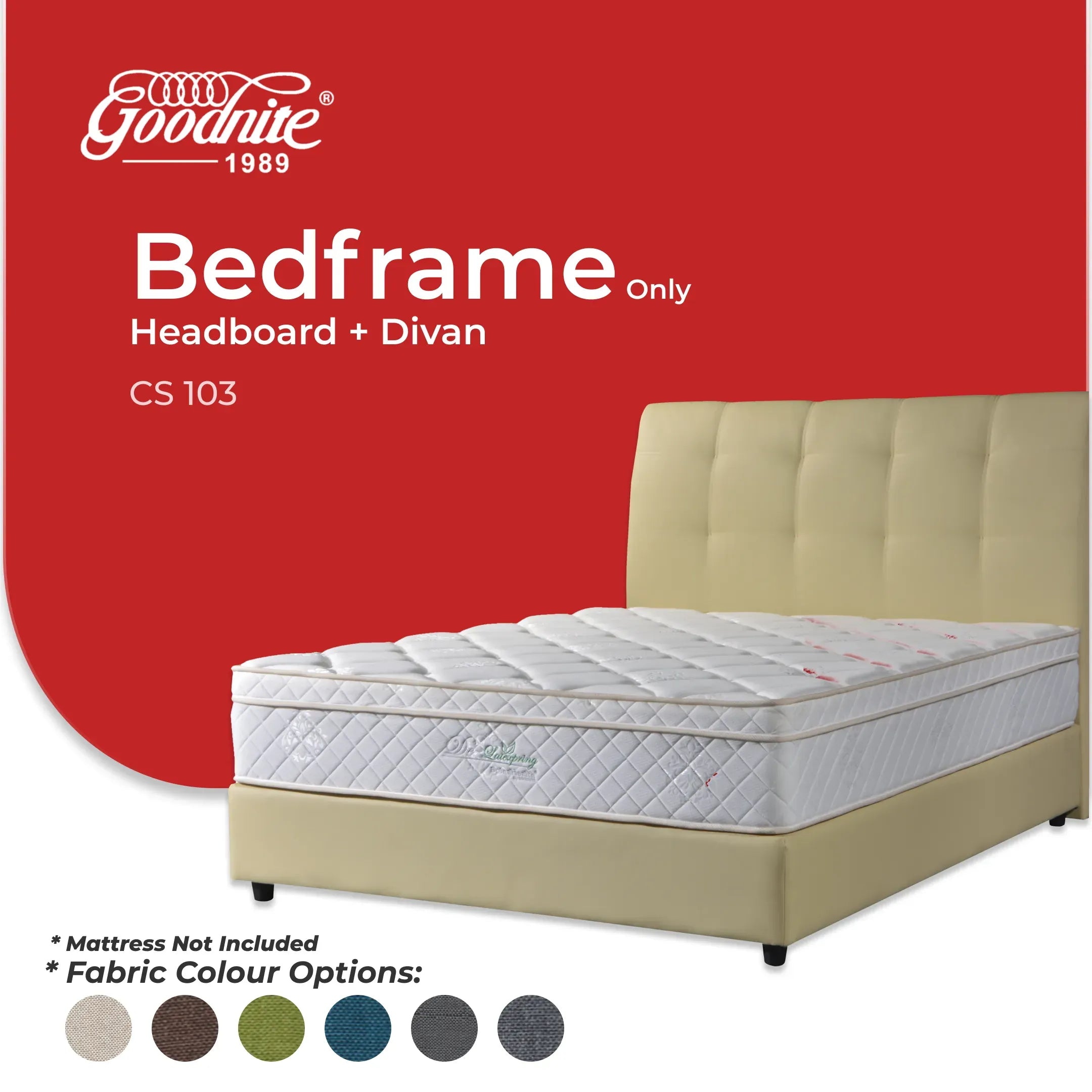 Goodnite CS103 Bedframe (Single/ Super Single/ Queen/ King)