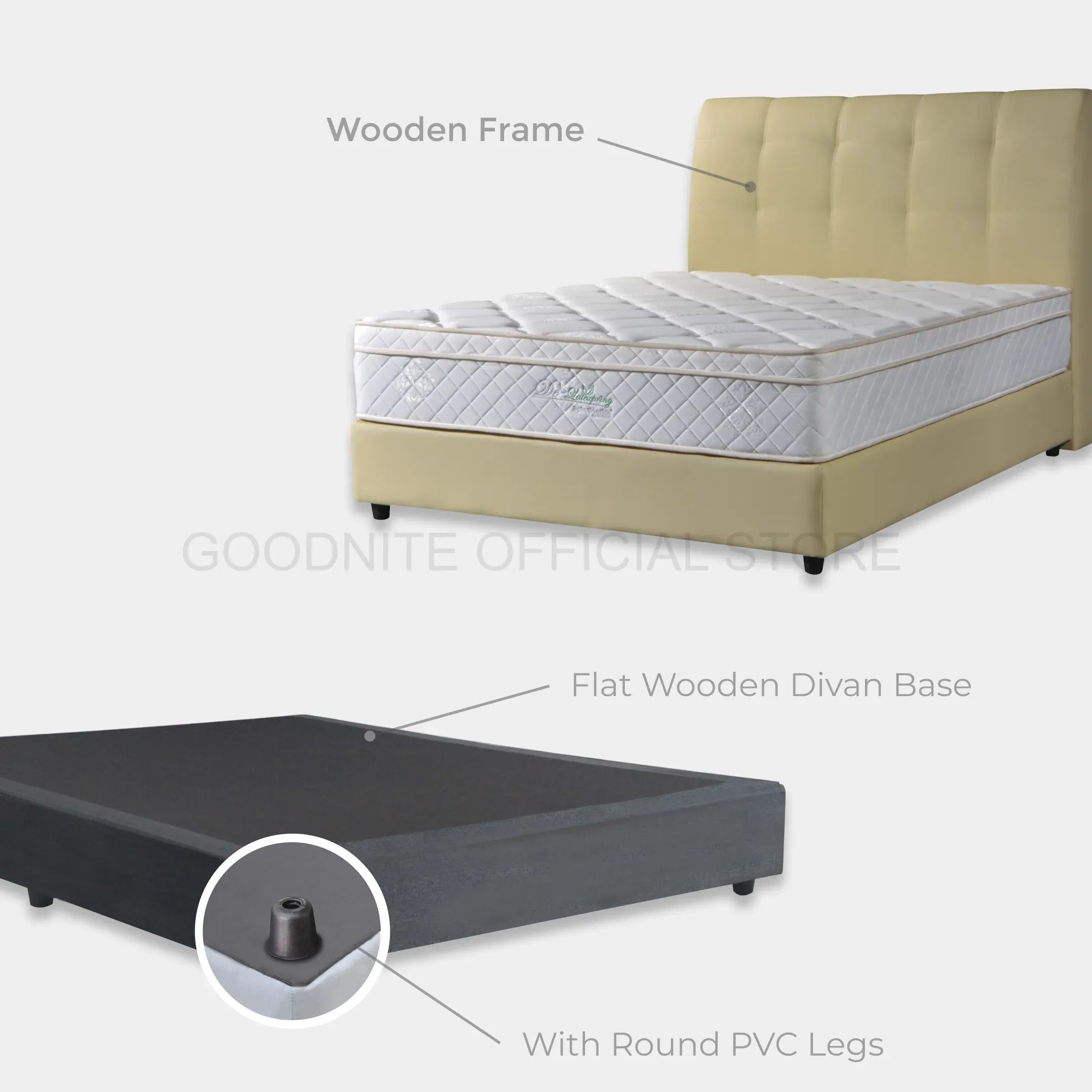 Goodnite CS103 Bedframe (Single/ Super Single/ Queen/ King)