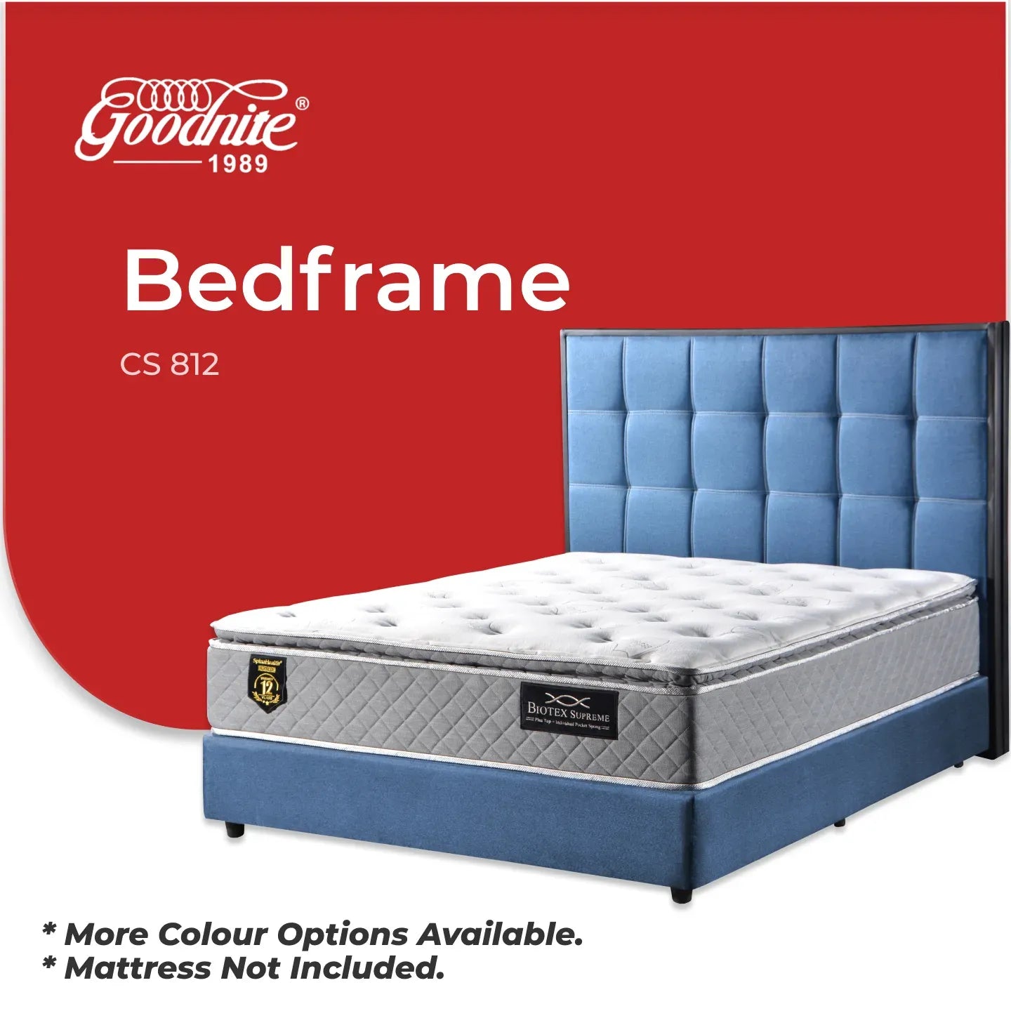 Goodnite CS812 Bedframe (Single/ Super Single/ Queen/ King)