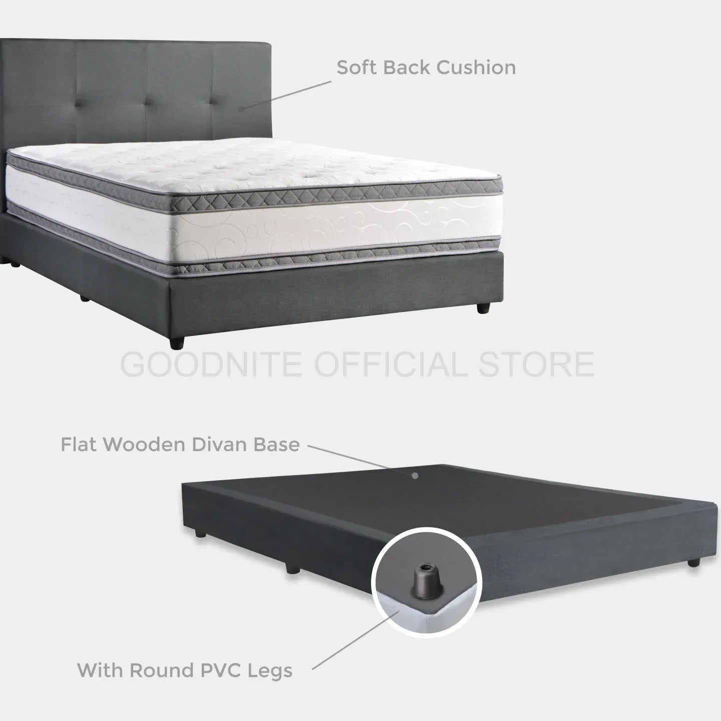 Goodnite EC109 Bedframe (Single/ Super Single/ Queen/ King)
