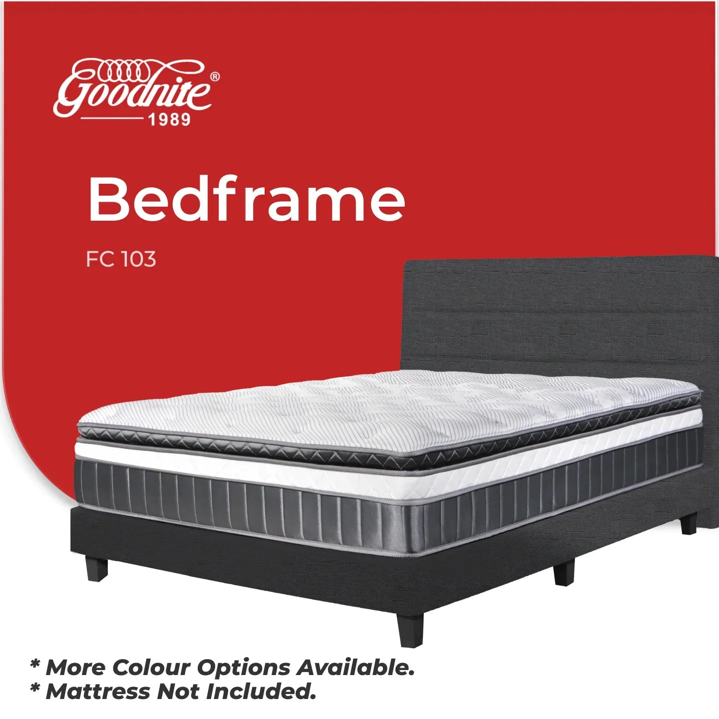 Goodnite FC103 Bedframe (Single/ Super Single/ Queen/ King)
