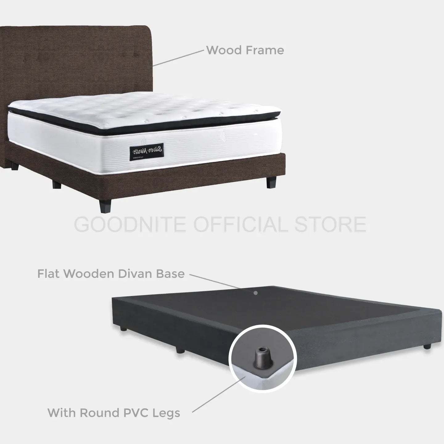 Goodnite FC105 Bedframe (Single/ Super Single/ Queen/ King)