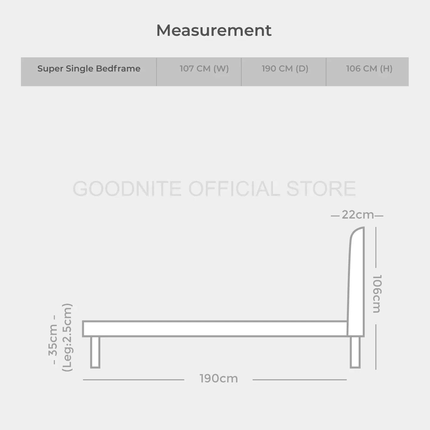 Goodnite SLP 2 Bedframe (Super Single Top + Single Size Bottom Wooden Pull Out Multi Divan)