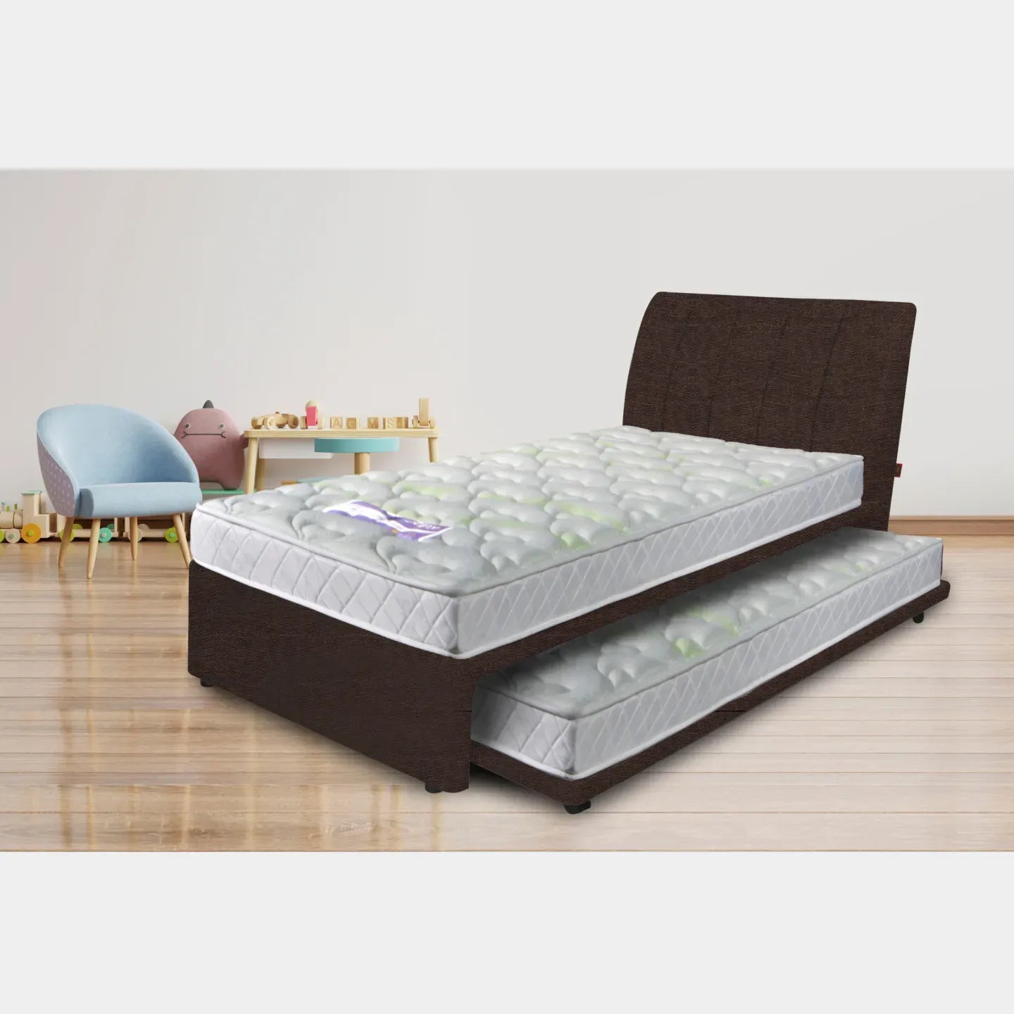 Goodnite SLP 4 Bedframe (Single or Super Single Top + Single Size Bottom Wooden Pull Out Multi Divan)