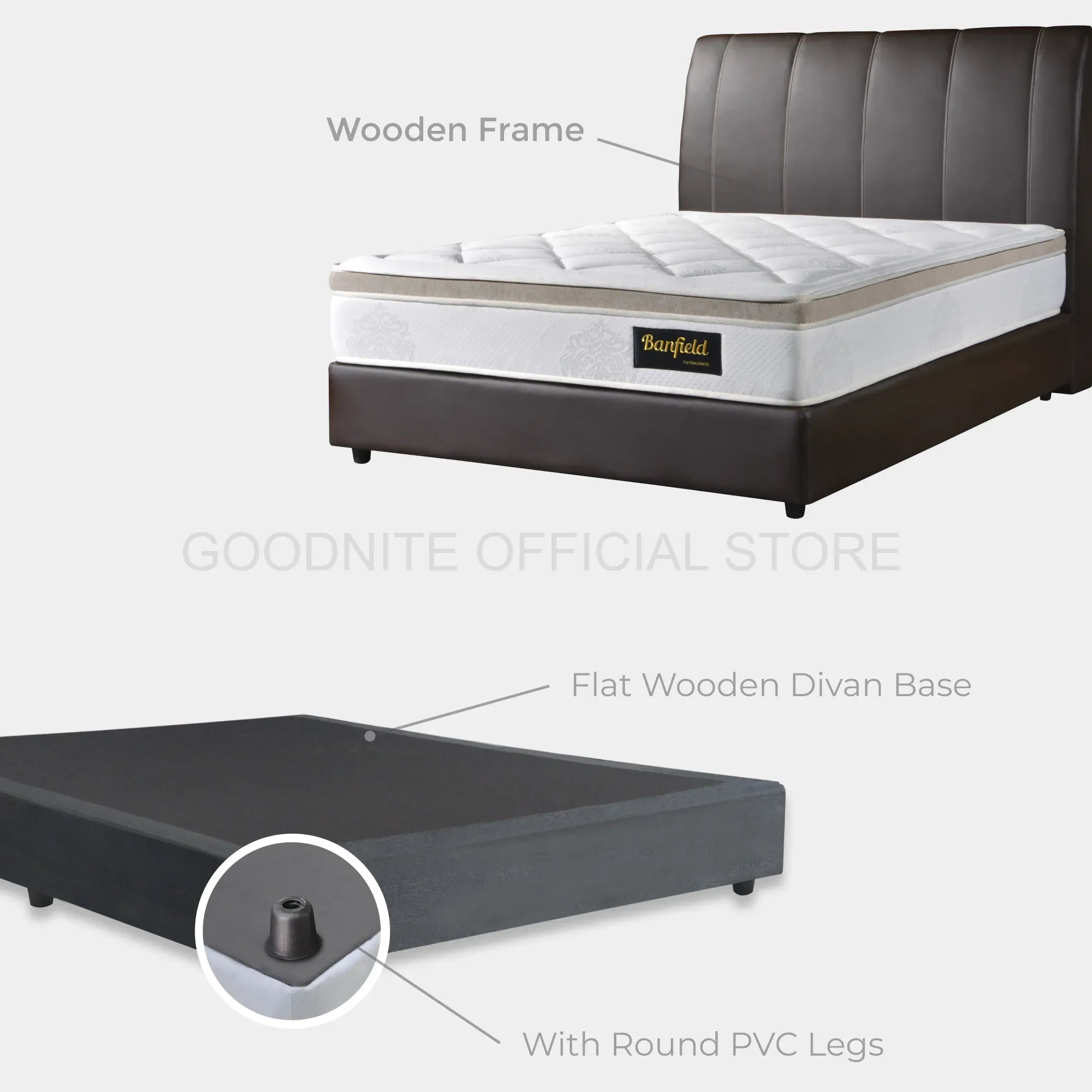 Goodnite CS302 Bedframe (Single/ Super Single/ Queen/ King)