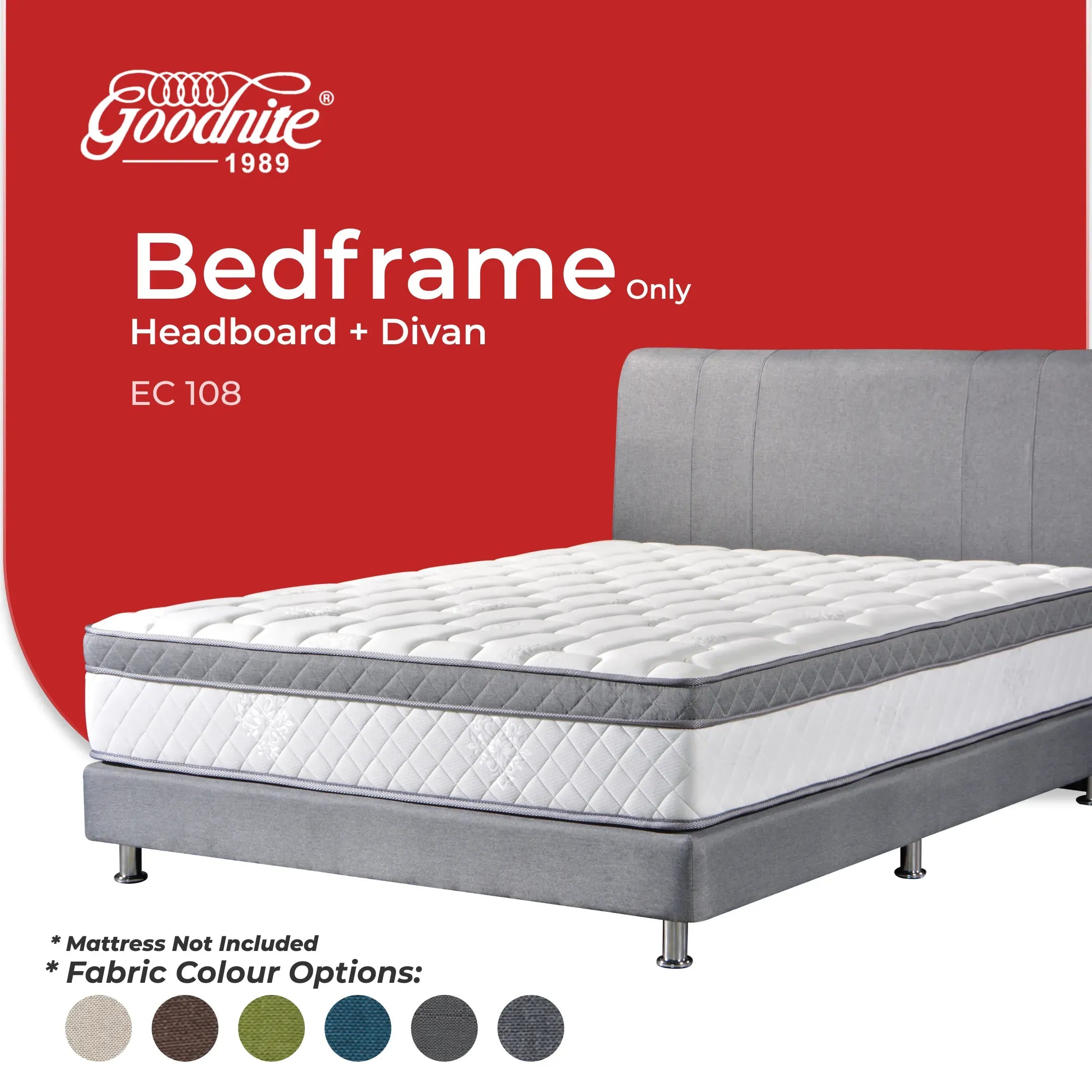 Goodnite EC108 Bedframe (Single/ Super Single/ Queen/ King)