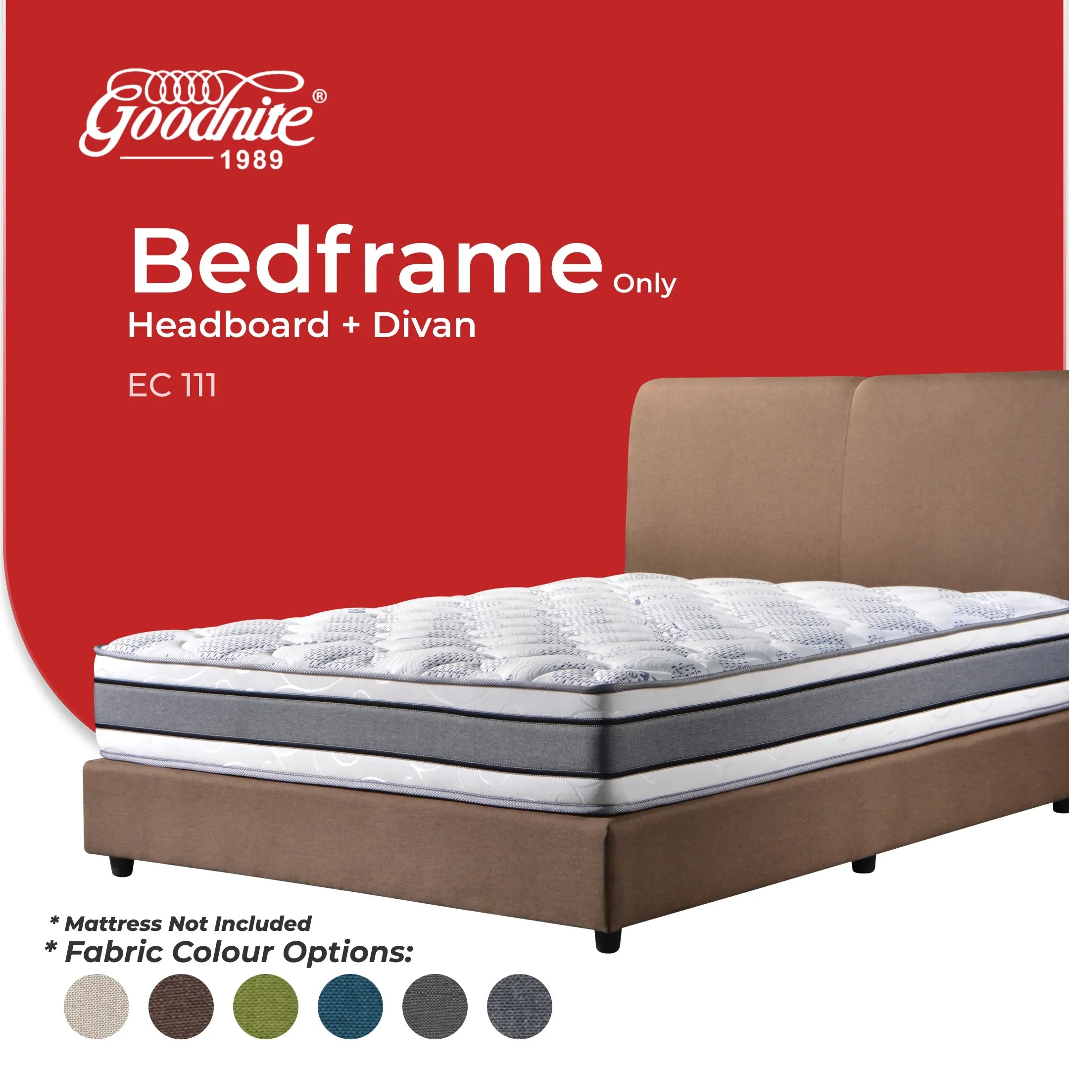 Goodnite EC111 Bedframe (Single/ Super Single/ Queen/ King)