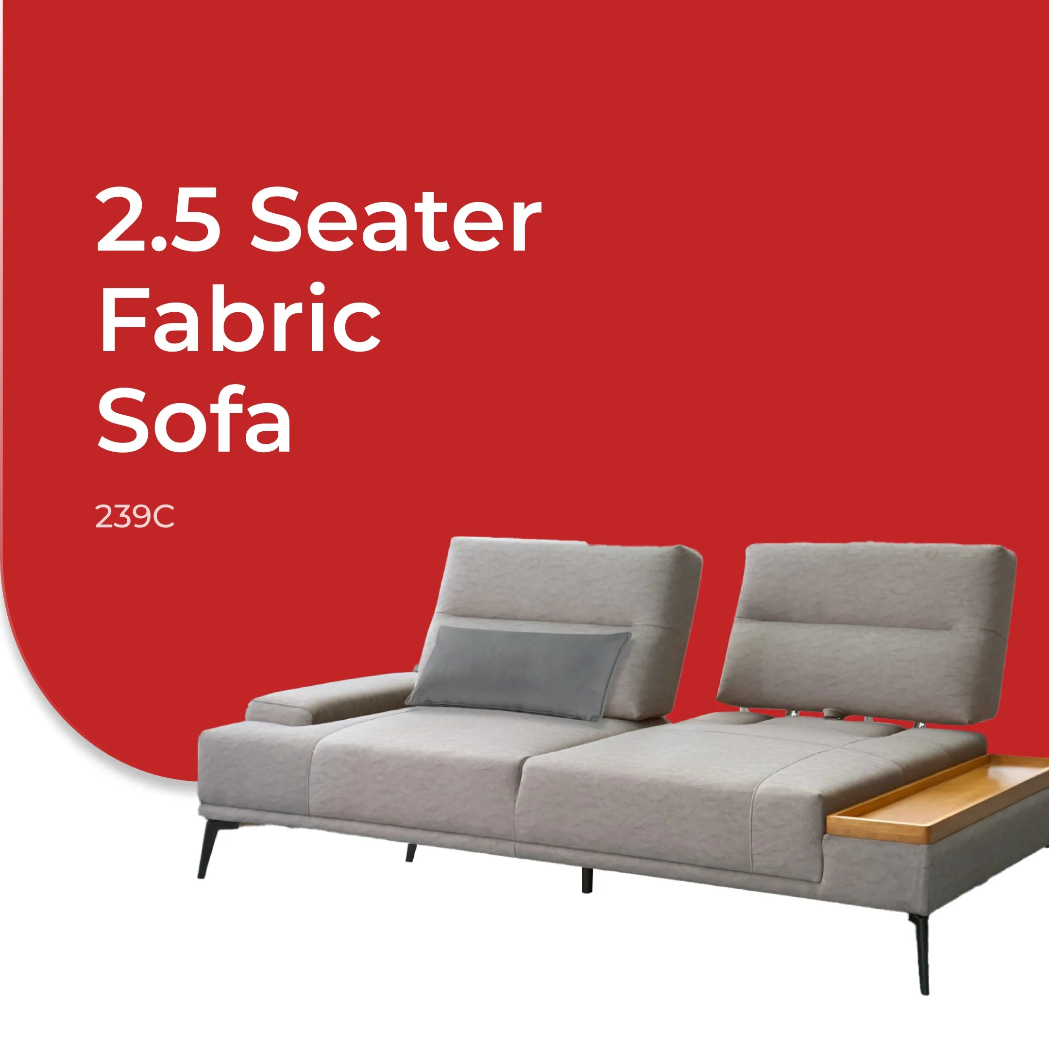 Goodnite 2.5 Seater Fabric Sofa (239C)