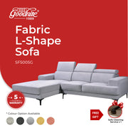 Goodnite Fabric L-Shape Sofa (SF5005G), 5 Years Warranty