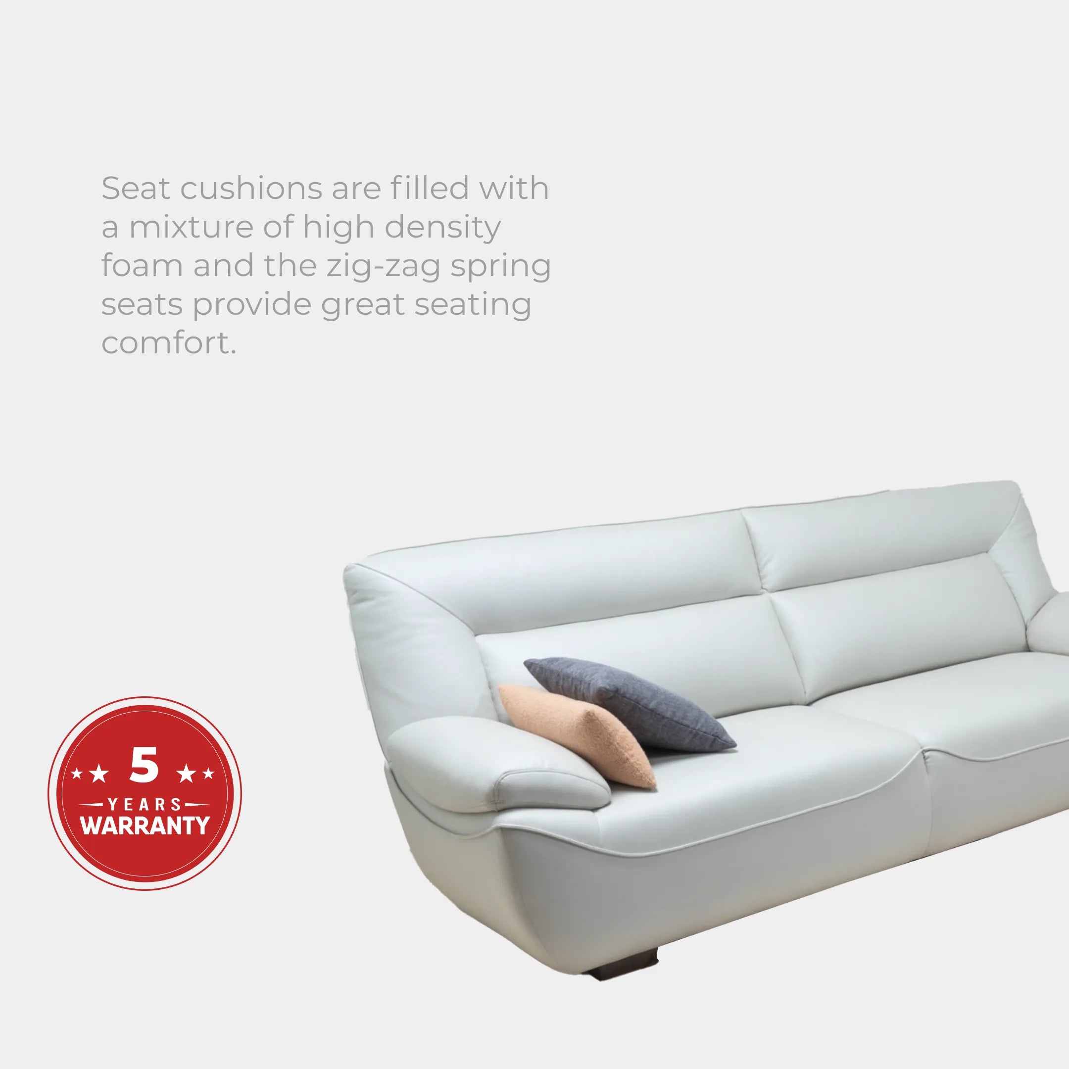 Goodnite Fabric Sofa (Hatteo), 1 Seater/ 2 Seater/ 3 Seater/ 5 Years Warranty