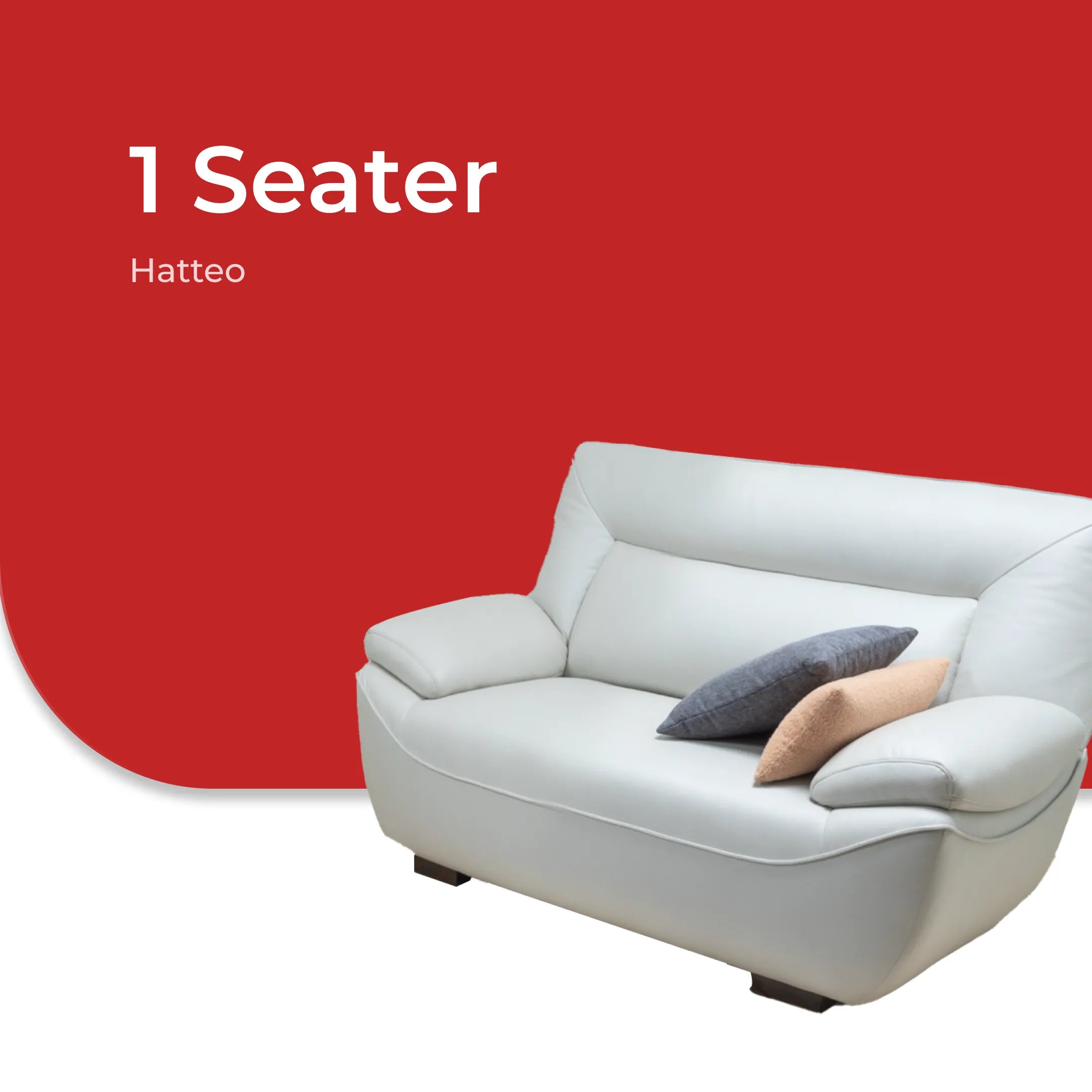Goodnite Fabric Sofa (Hatteo), 1 Seater/ 2 Seater/ 3 Seater/ 5 Years Warranty