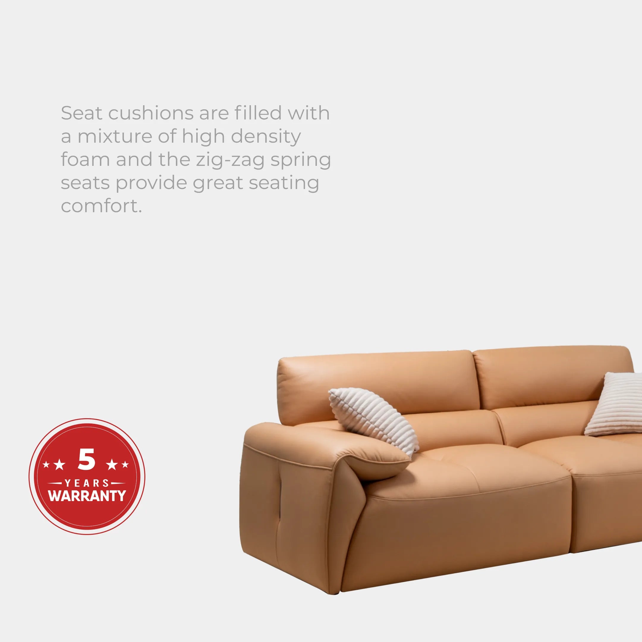 Goodnite Fabric Sofa (Zyntra), 1 Seater/ 2 Seater/ 3 Seater/ 5 Years Warranty
