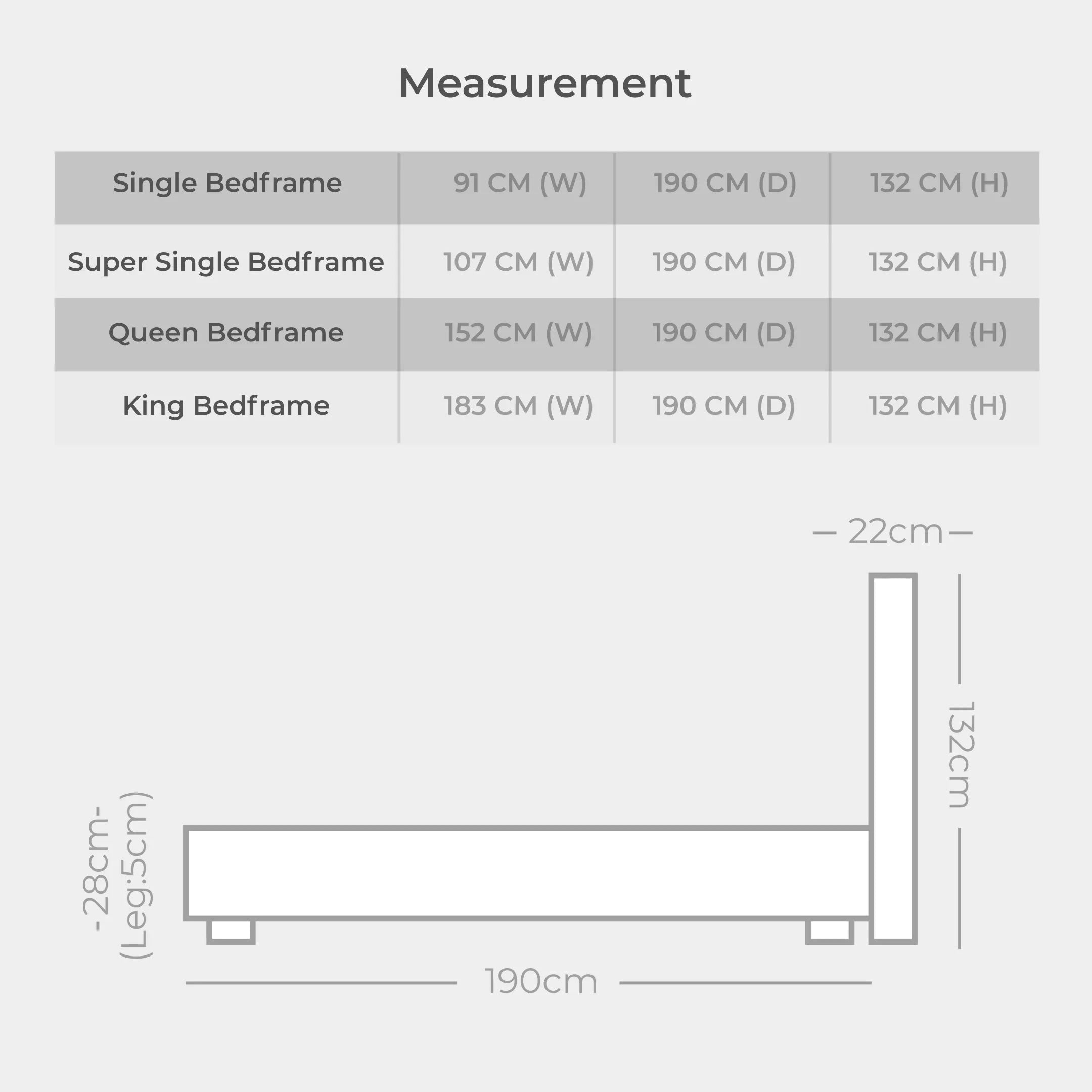 Goodnite CS9011 Bedframe (Queen/King)